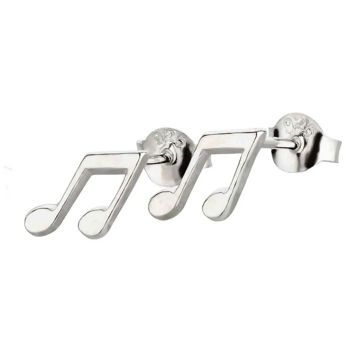Paar Ohrstecker Ohrringe Musiknote 925 Silber