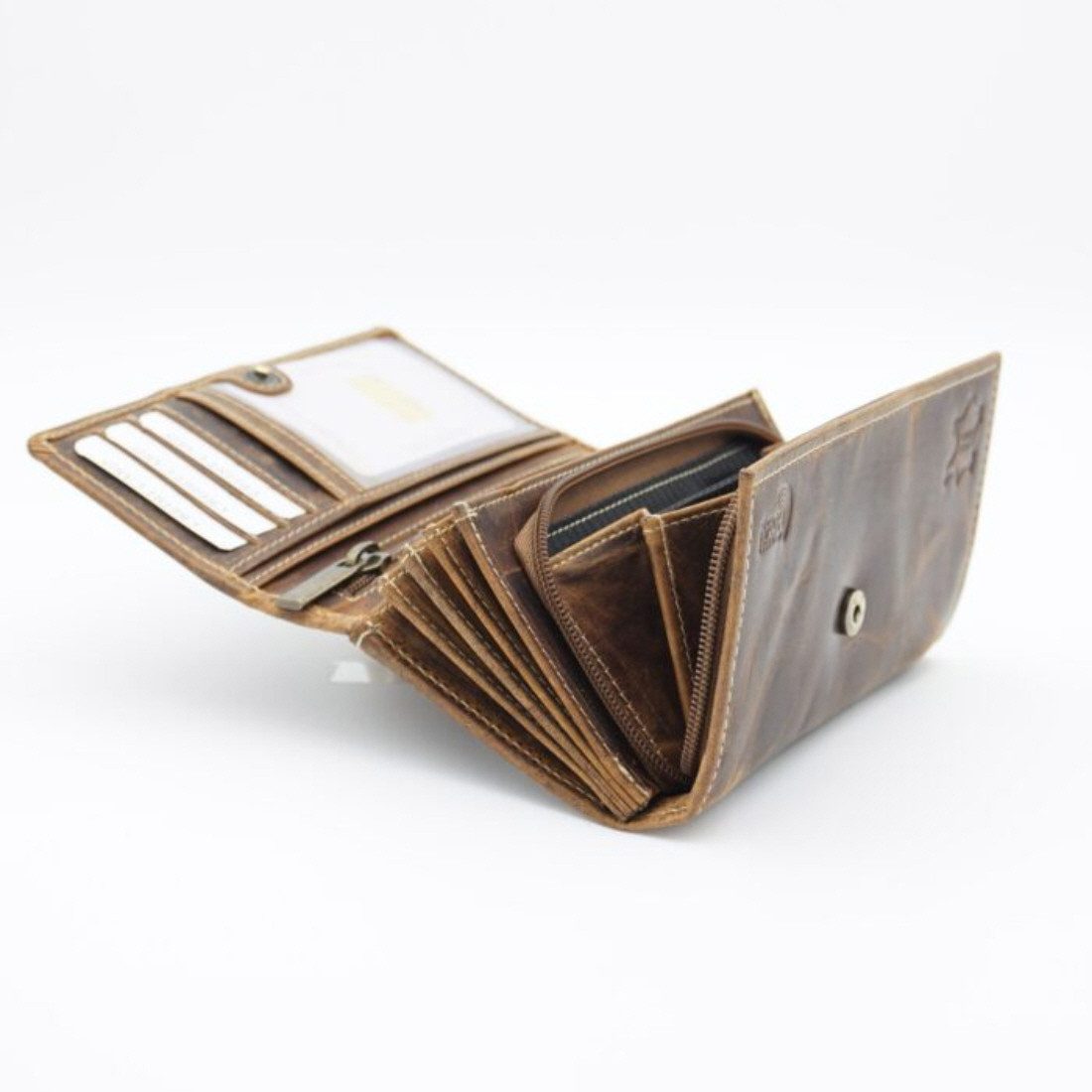 SHG Geldbörse Damenbörse Leder Portemonnaie Brieftasche Leder Geldbörse Mün günstig online kaufen