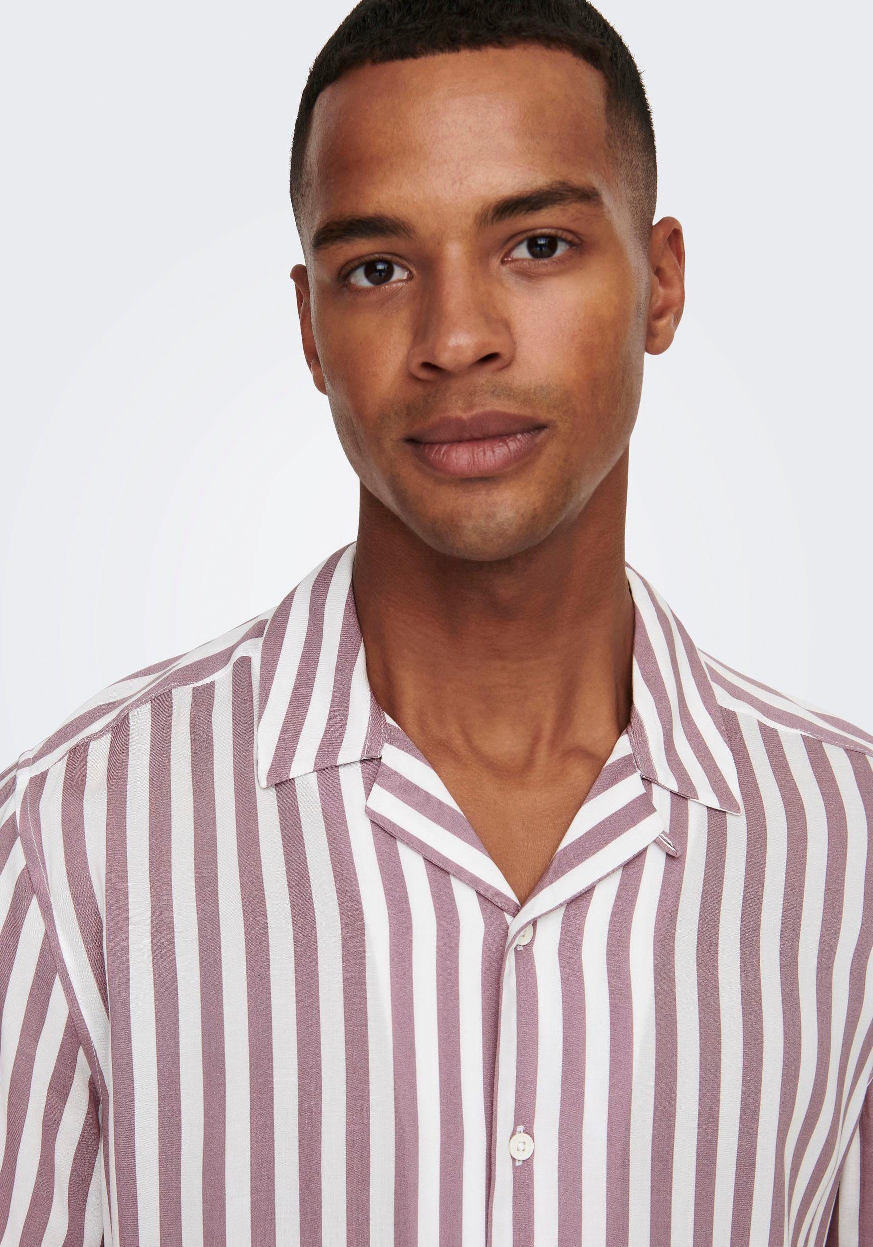 ONLY & SONS Kurzarmhemd ONSWAYNE LIFE SS VISCOSE