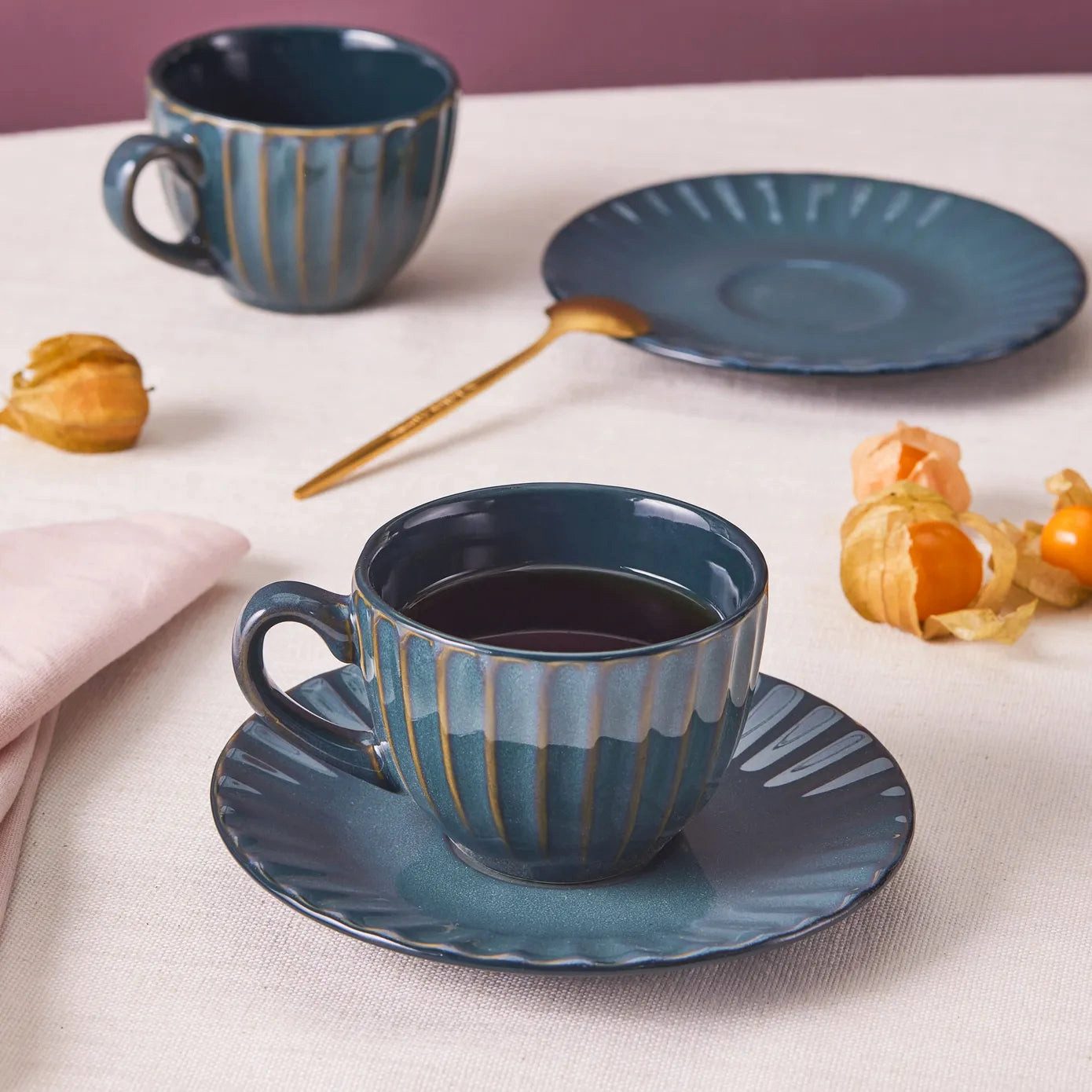 Karaca Чайный сервиз Karaca Austen Чайный сервиз Teetasse für 2 Personen 4 Teilig