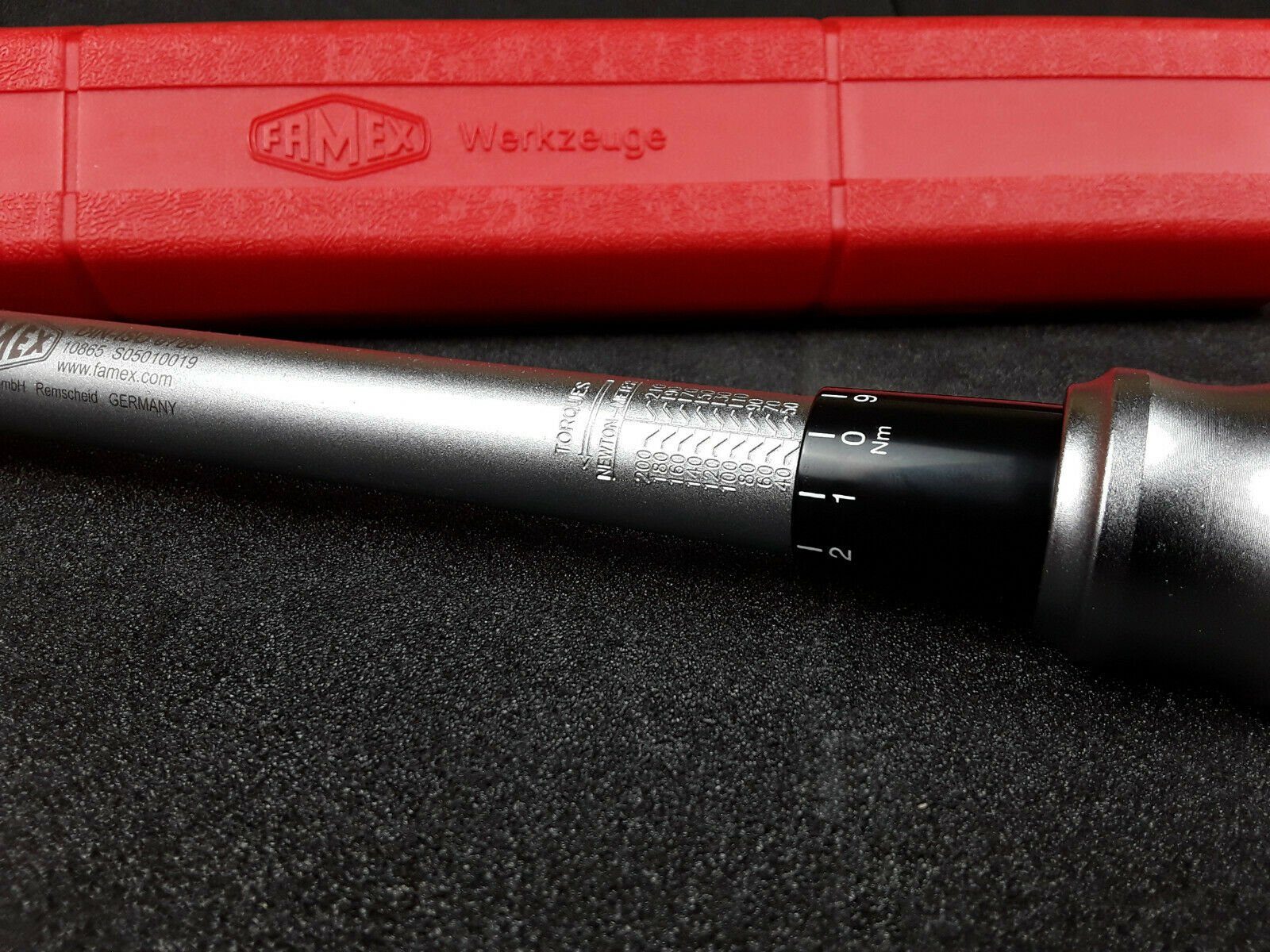 FAMEX Drehmomentschlüssel 10865-3N Drehmomentschlüssel 1/2 Zoll (Drehmomentschlüssel, 4 St), PROFESSIONAL, mit Kalibrierschein, +-3%