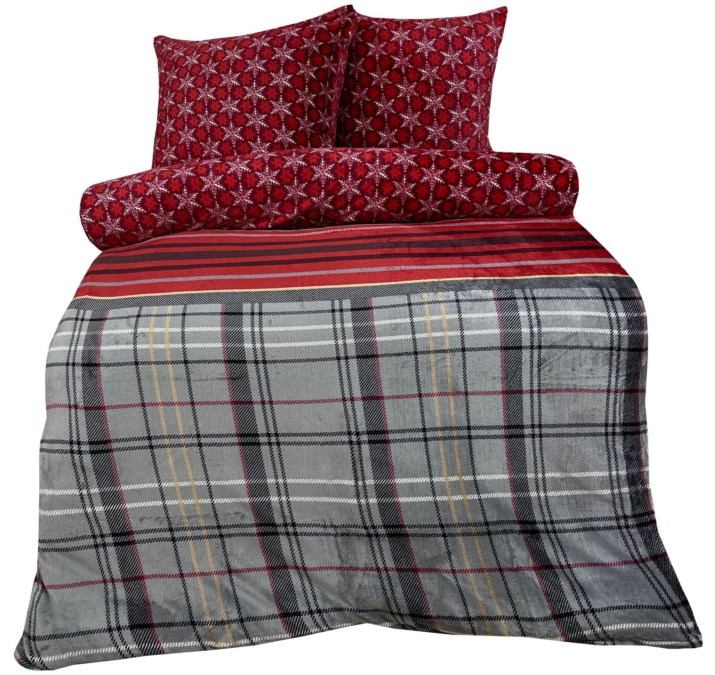 One Home Bettwäsche Winter Cashmere Touch, Fleece, 2 teilig, flauschig warm günstig online kaufen