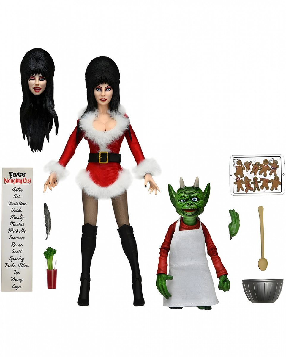 NECA Actionfigur Elvira: Very Scary Xmas Elvira Actionfigur 20cm