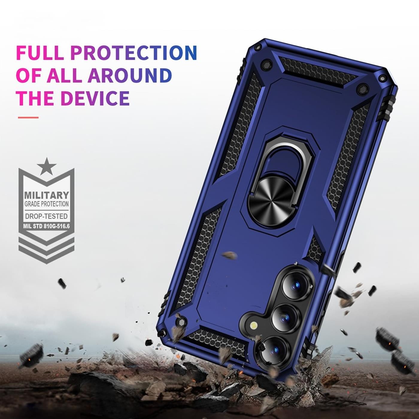 CoolGadget Handyhülle Armor Shield Case für Samsung Galaxy S25 FE 6,7 Zoll, Outdoor Cover mit Magnet Ringhalterung Hülle für Samsung S25 FE – Bild 5 von 5