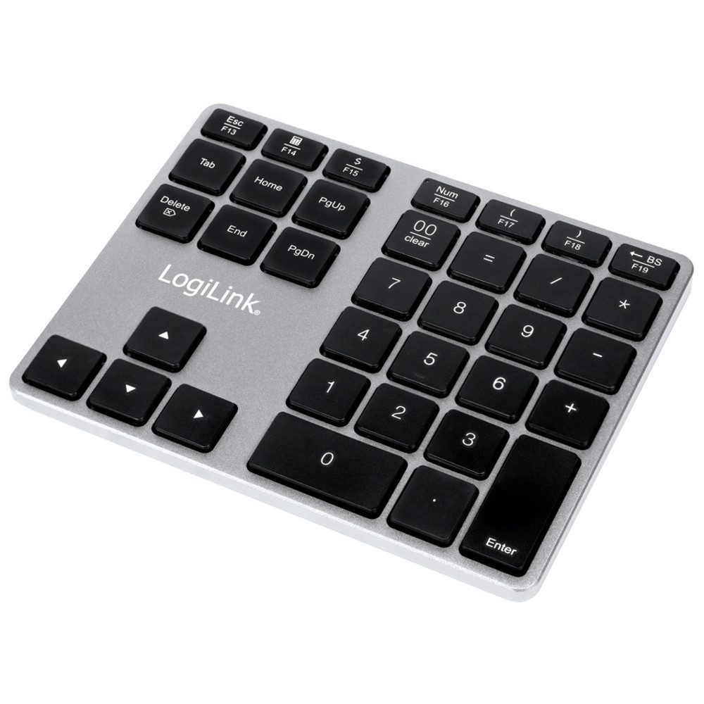 LogiLink LogiLink ID0187 Bluetooth® Nummernblock Silber PC-Tastatur