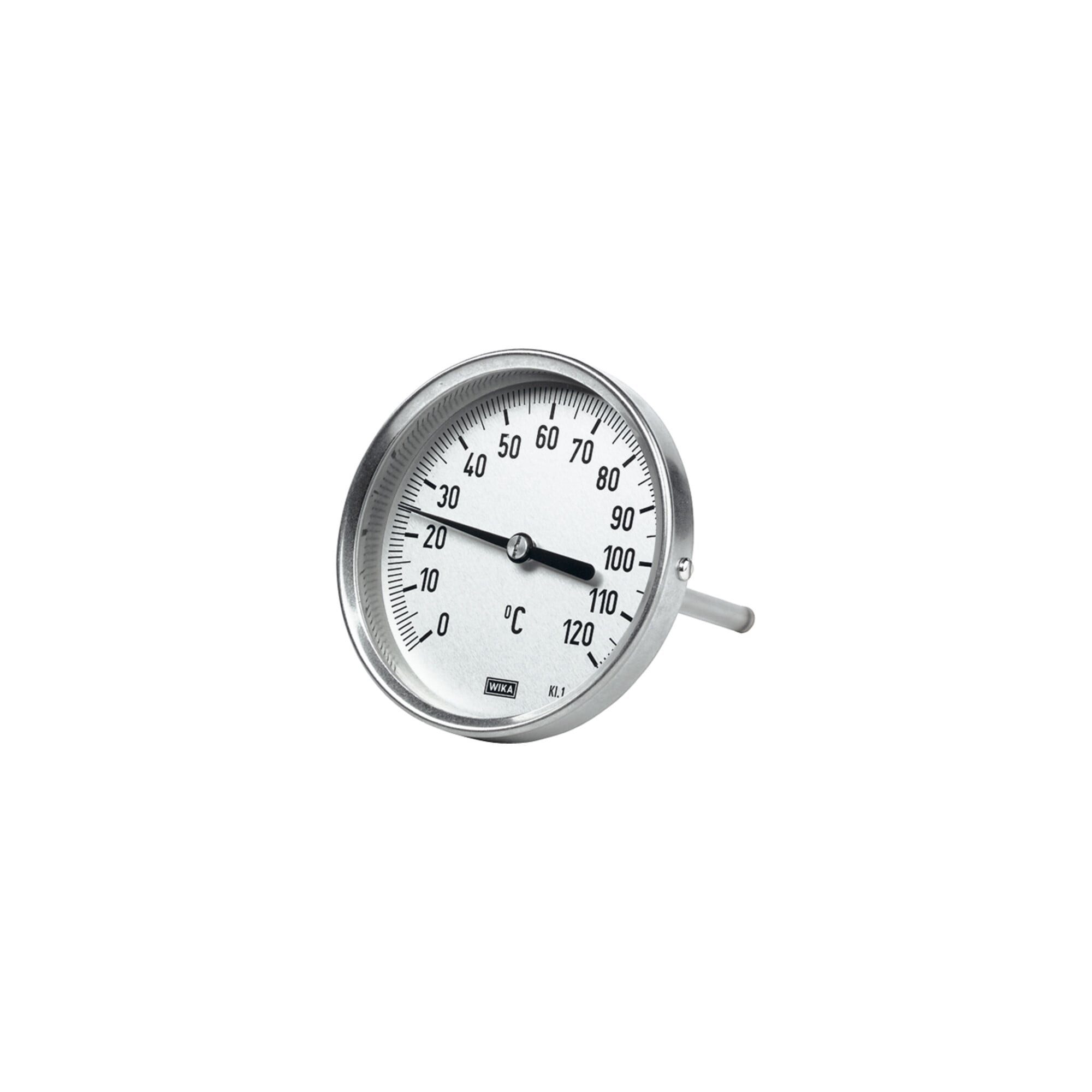 RIEGLER Infrarot-Thermometer Riegler Bimetallthermom., hochw. Ausfür, L1=63/L2=43, Ã˜ 100, 0°C bis