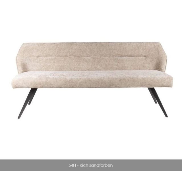 Beauty.Scouts Küchensofa Esszimmer Couch "Riviera", Velours Stoff, Stahlges günstig online kaufen