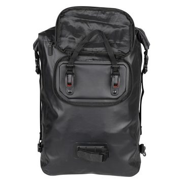 MidGard Gepäckträgertasche Premium-Tasche, wasserfeste mit Rucksackfunktion, mit Reflektoren, 23L (2-tlg)