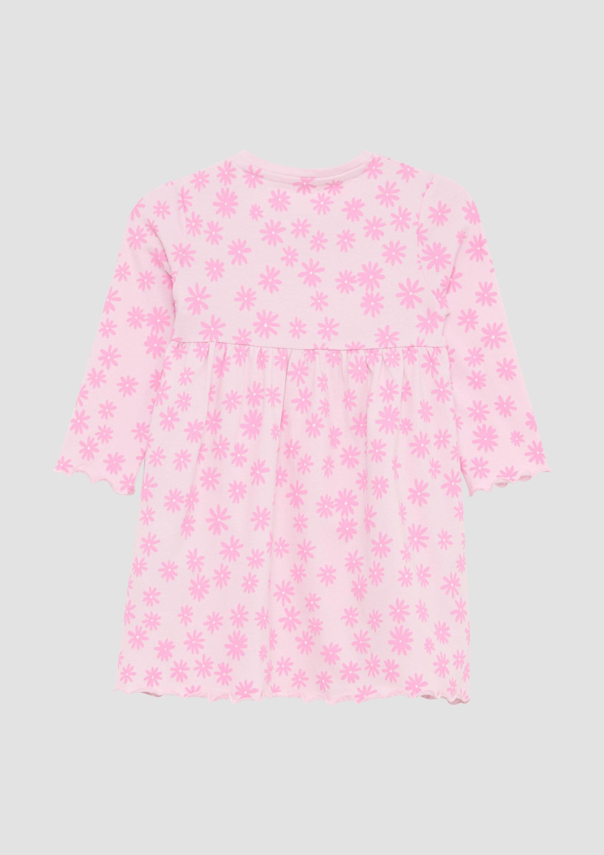 s.Oliver Minikleid Kleid Weiches Baumwollstretch-Kleid in A-Shape