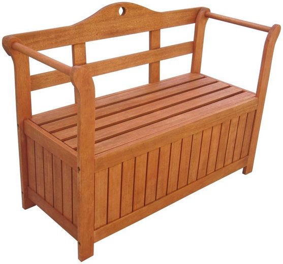 MERXX Gartenbank »Nieblum«, Eukalyptusholz, B/T/H: ca. 118x50x85 cm