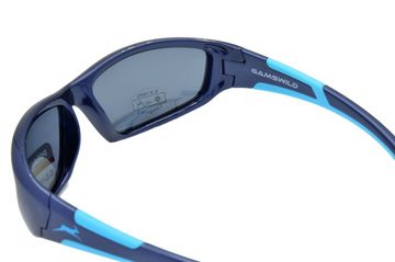 Gamswild Sonnenbrille UV400 GAMSKIDS Jugendbrille 5-12 Jahre Kinderbrille Mädchen Jungen kids Modell WJ5821 in beere, blau, weiß, schwarz-grün, rot-grau