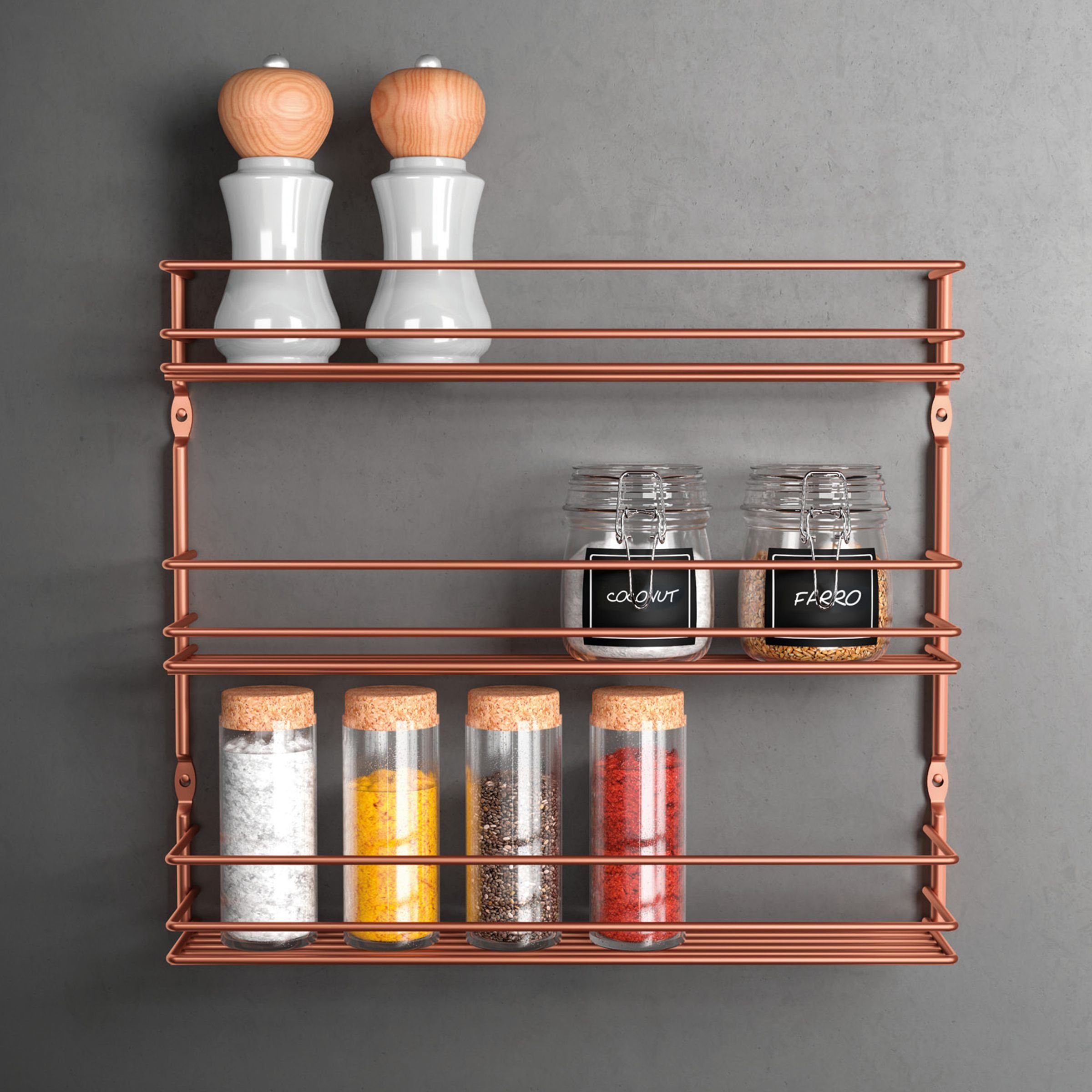 Metaltex Gewürzregal 3 Etagen Gewürzregal für Dosen günstig online kaufen