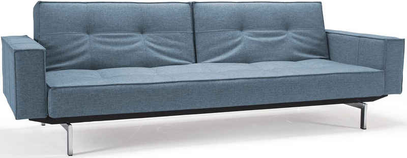 INNOVATION LIVING ™ Sofa »Splitback«, mit Armlehne und chromglänzenden Beinen, in skandinavischen Design