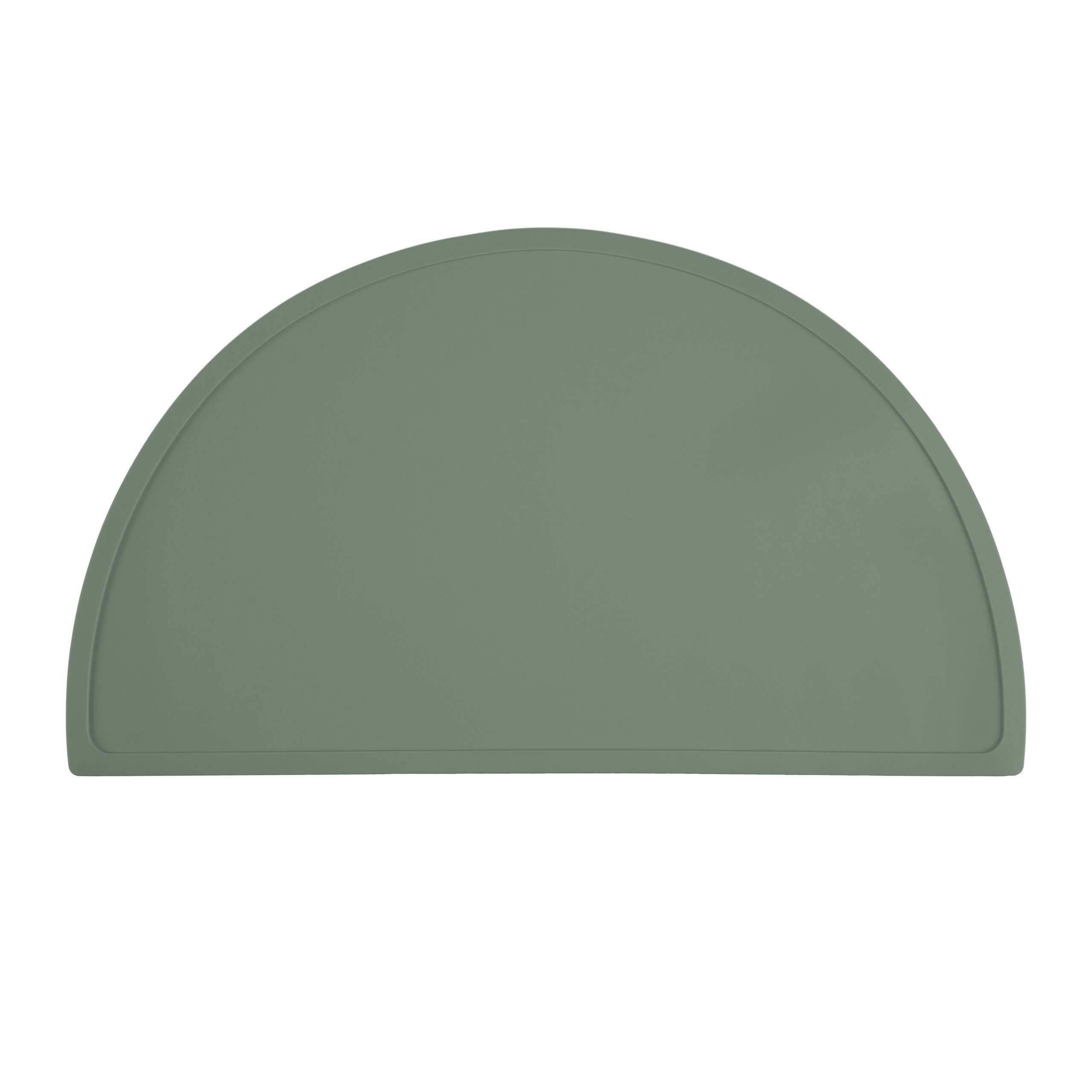 relaxdays Platzset Platzdeckchen Kinder in Halbkreisform, (1-St), Dunkelgrü günstig online kaufen