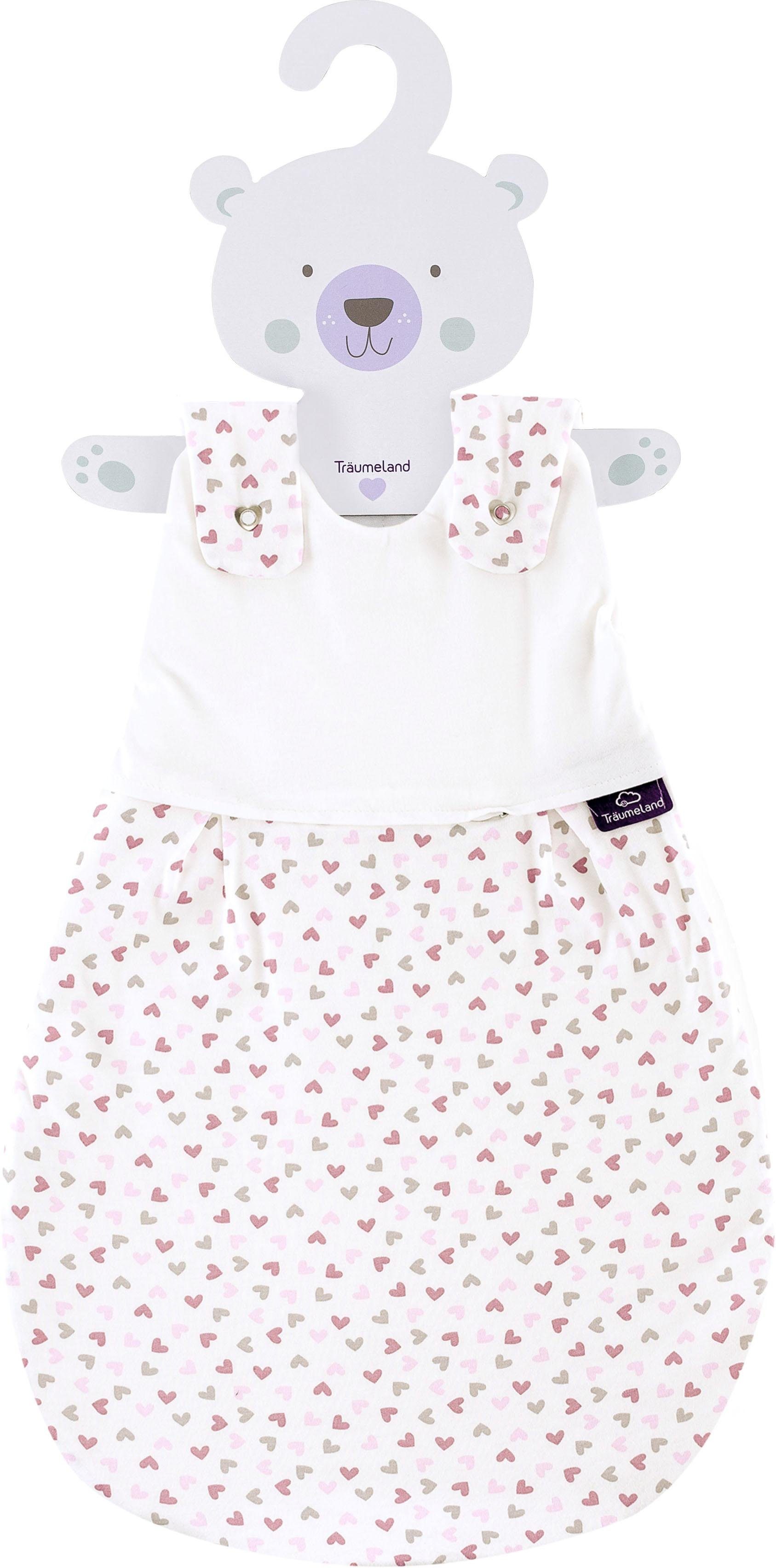 Träumeland Babyschlafsack »Außenschlafsack Herz rosa« (1 tlg) online kaufen  | OTTO