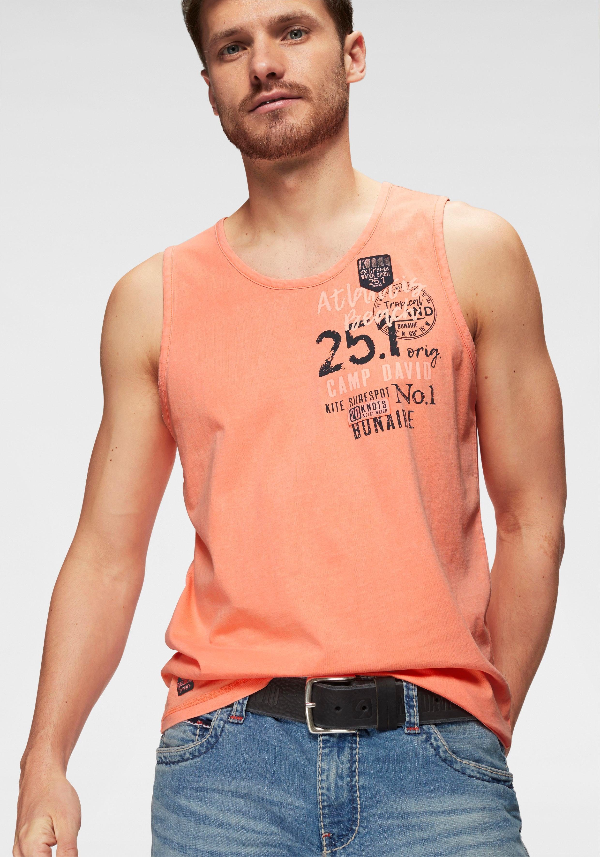 Muscleshirt Optik Camp In Unifarbener Kaufen David 5jL4AqR3