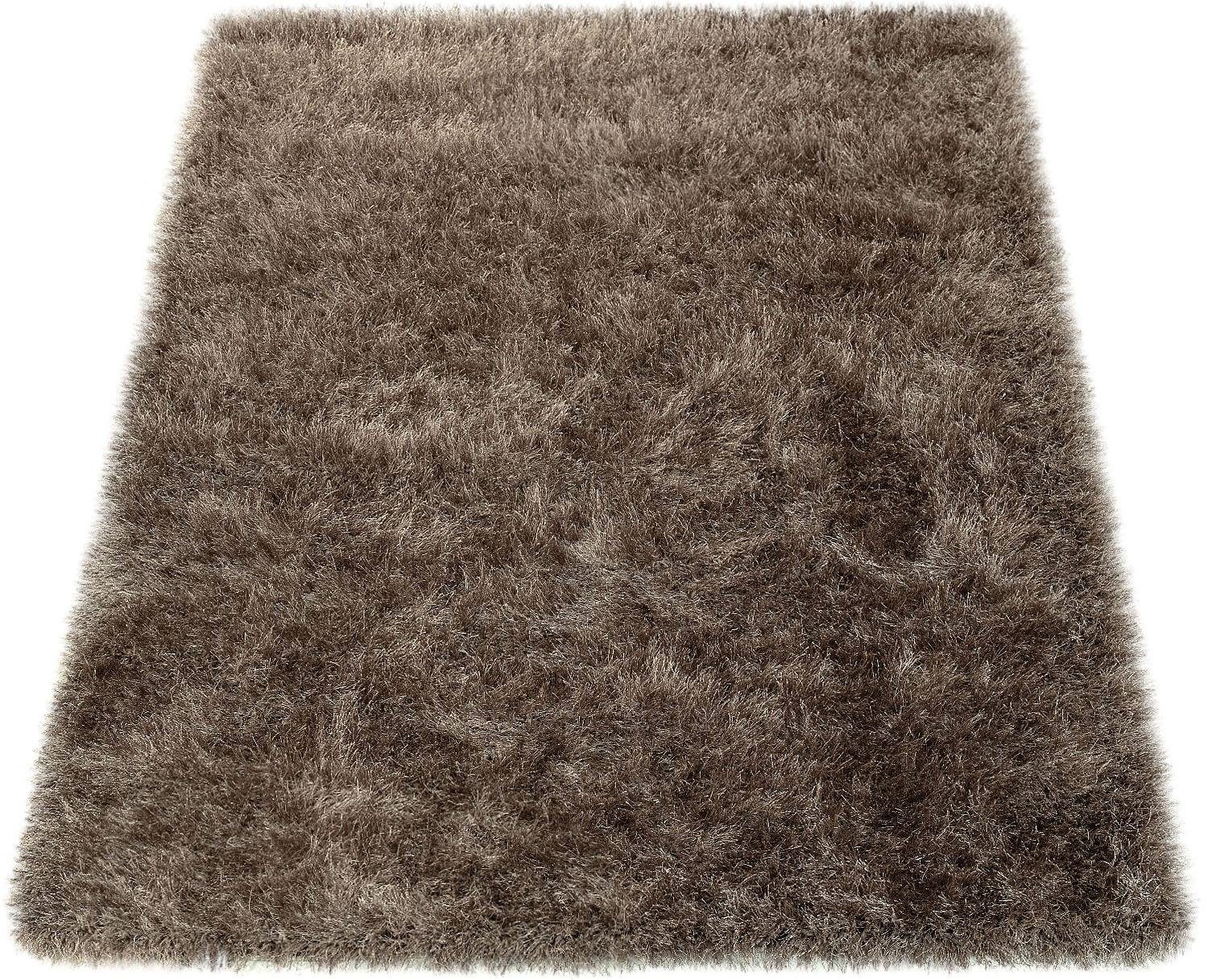 Hochflor Teppich Glamour 300 Paco Home Rechteckig Hohe 70 Mm Shaggy Mit Weichem Glanz Garn Uni Farben Wohnzimmer Online Kaufen Otto