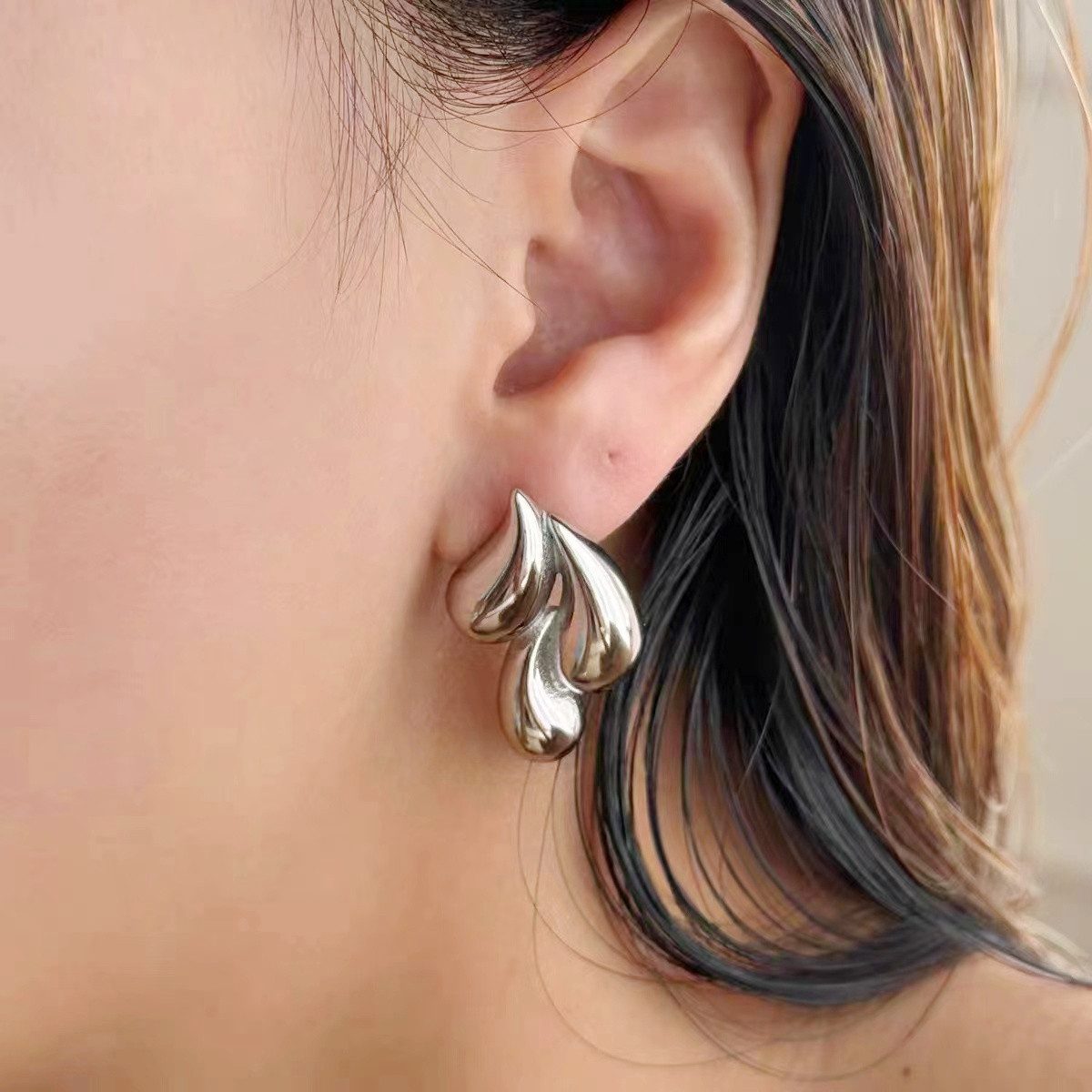 KARMA Paar Ohrstecker Damenohrringe Ohrstecker Tropfenform günstig online kaufen
