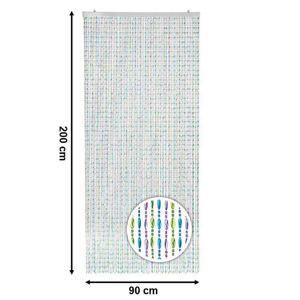 Kobolo Türvorhang Perlenvorhang RAINBOW 90x200 cm - Kunststoff bunt (1 St), günstig online kaufen