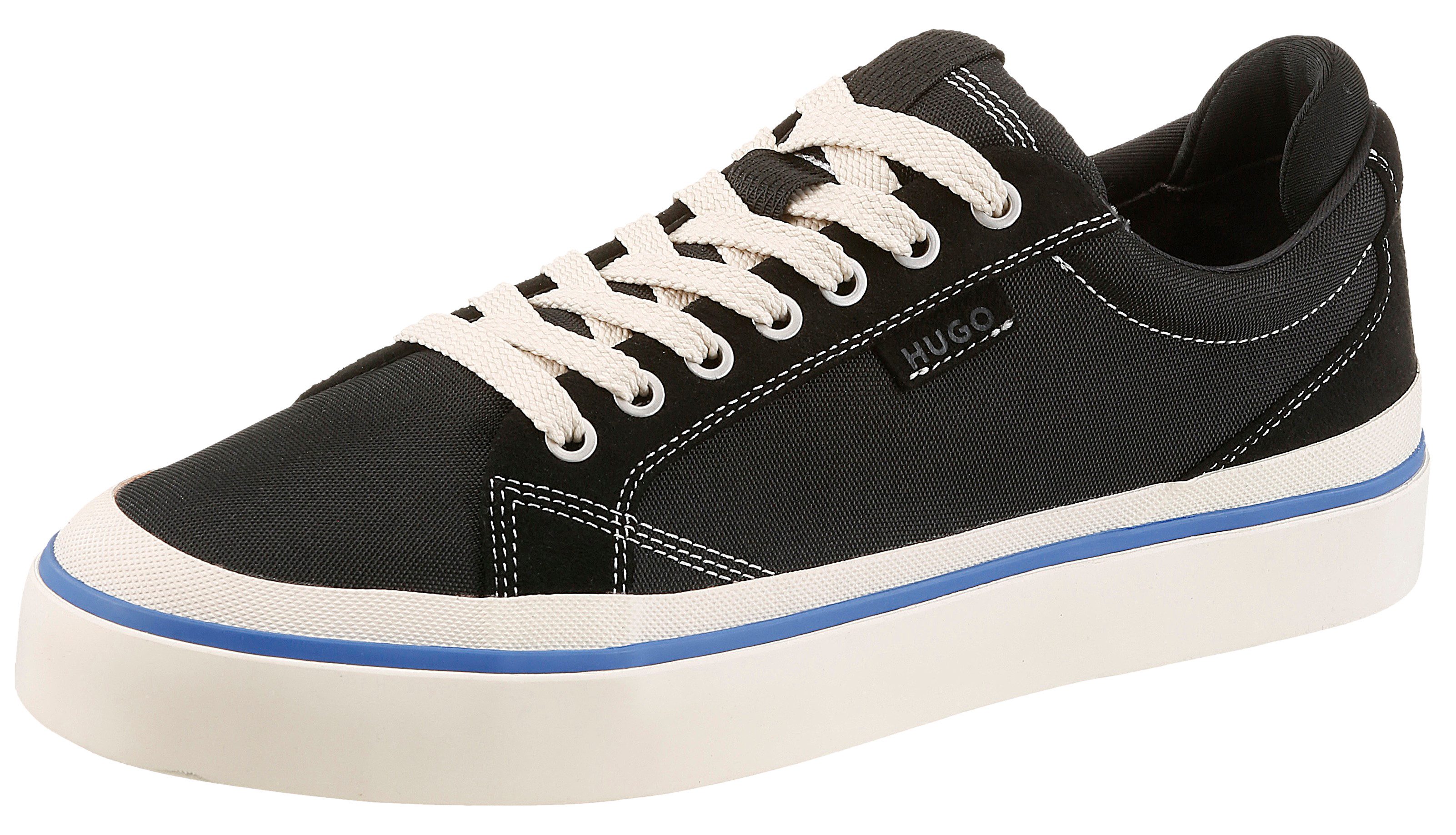 HUGO Blue Blue-x_tenn Sneaker Schnürschuh, Halbschuh, Freizeitsneaker im angesagten Skaterlook