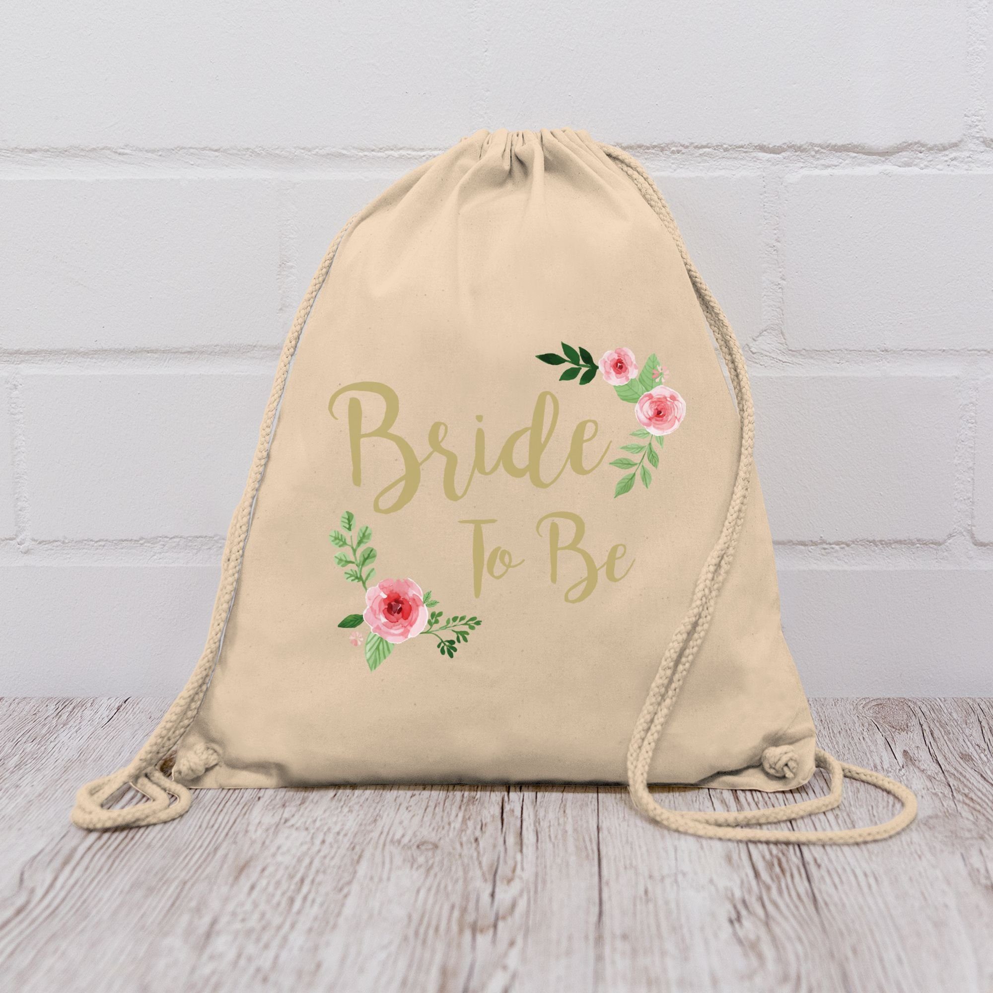 Shirtracer Turnbeutel Bride To Be, JGA Junggesellenabschied Frauen