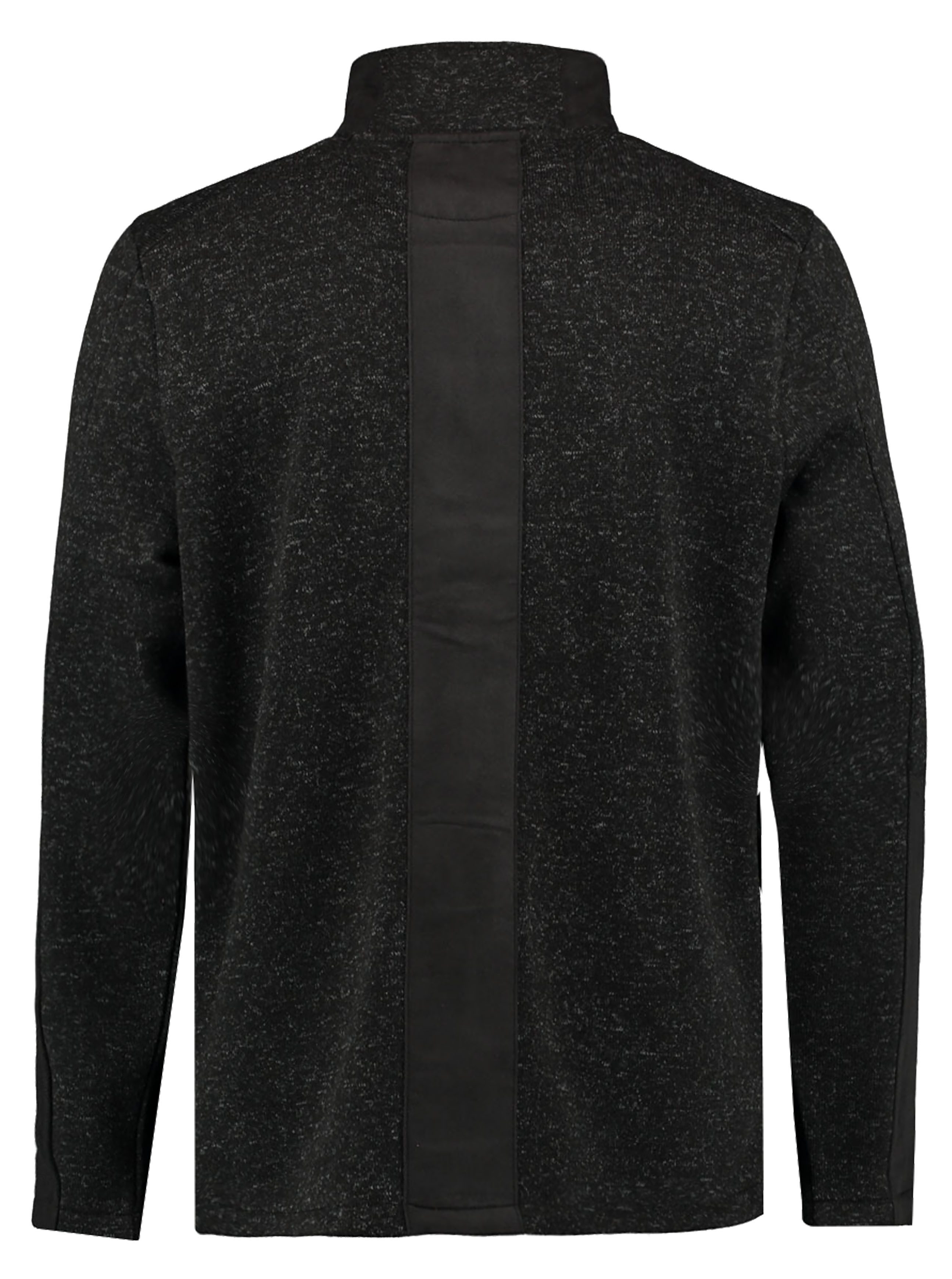 Moschen-Bayern Strickfleecejacke Herrenjacke Fleecejacke Sweatjacke Herren Strickfleece Schwarz Anthra