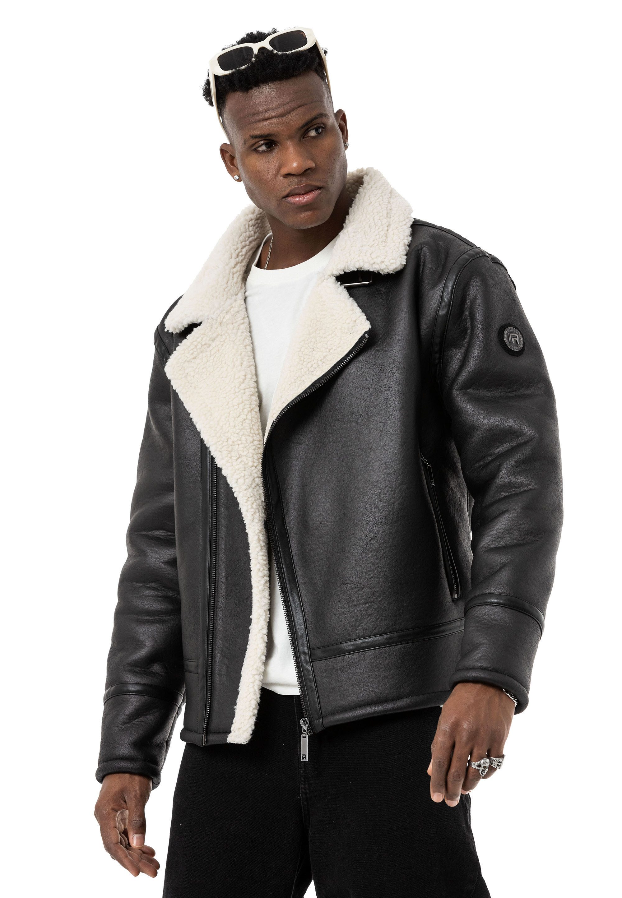 RedBridge Lederimitatjacke warm gefüttert im zeitlosen günstig online kaufen