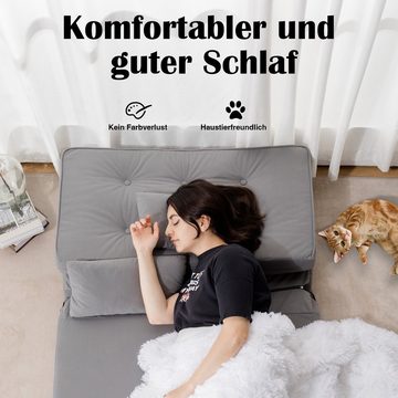 COMHOMA Relaxsessel Bodensofa Klappbar Bodensessel mit Schlaffunktion, Lazy Sofa, gepolsert mit 5-stufig Verstellbarer Rückenlehne