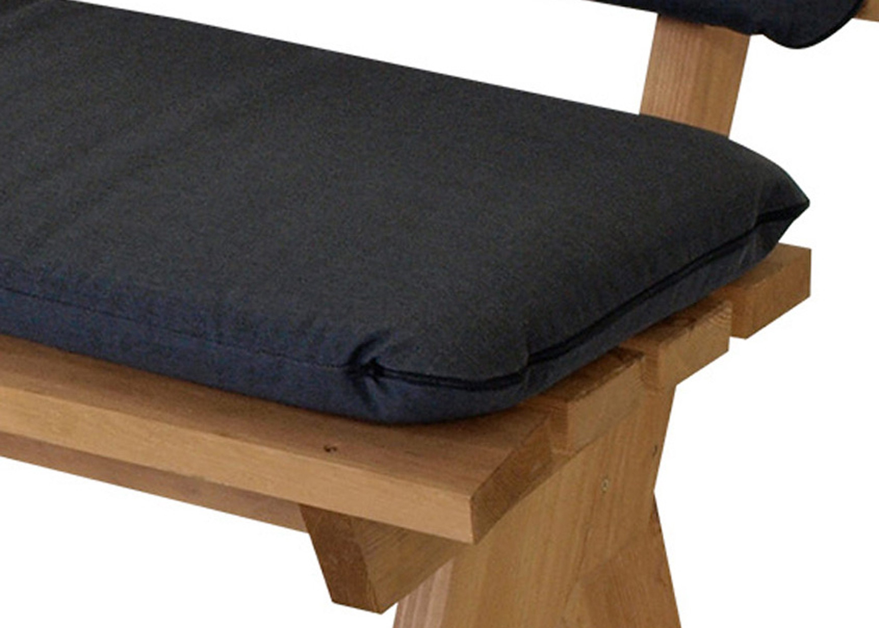 TPFGarden Bankauflage ATLANTA, Auflagen-Set, 3-er Gartenbankauflage 2-tg., anthrazit, 150x44x44cm