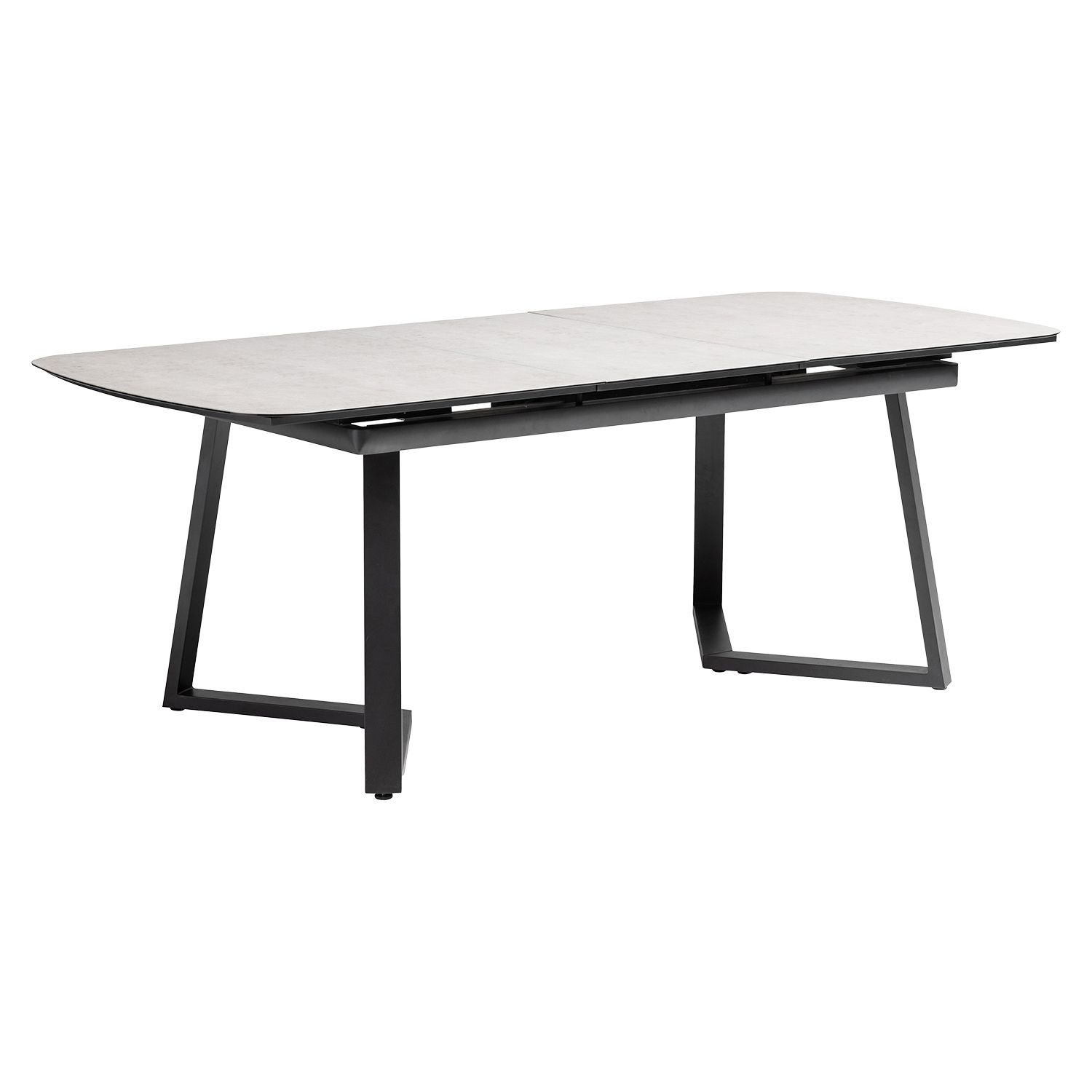 KETTLER Gartentisch Kettler Gartentisch Ausziehtisch 200/260x95cm Aluminium Keramik-Glas