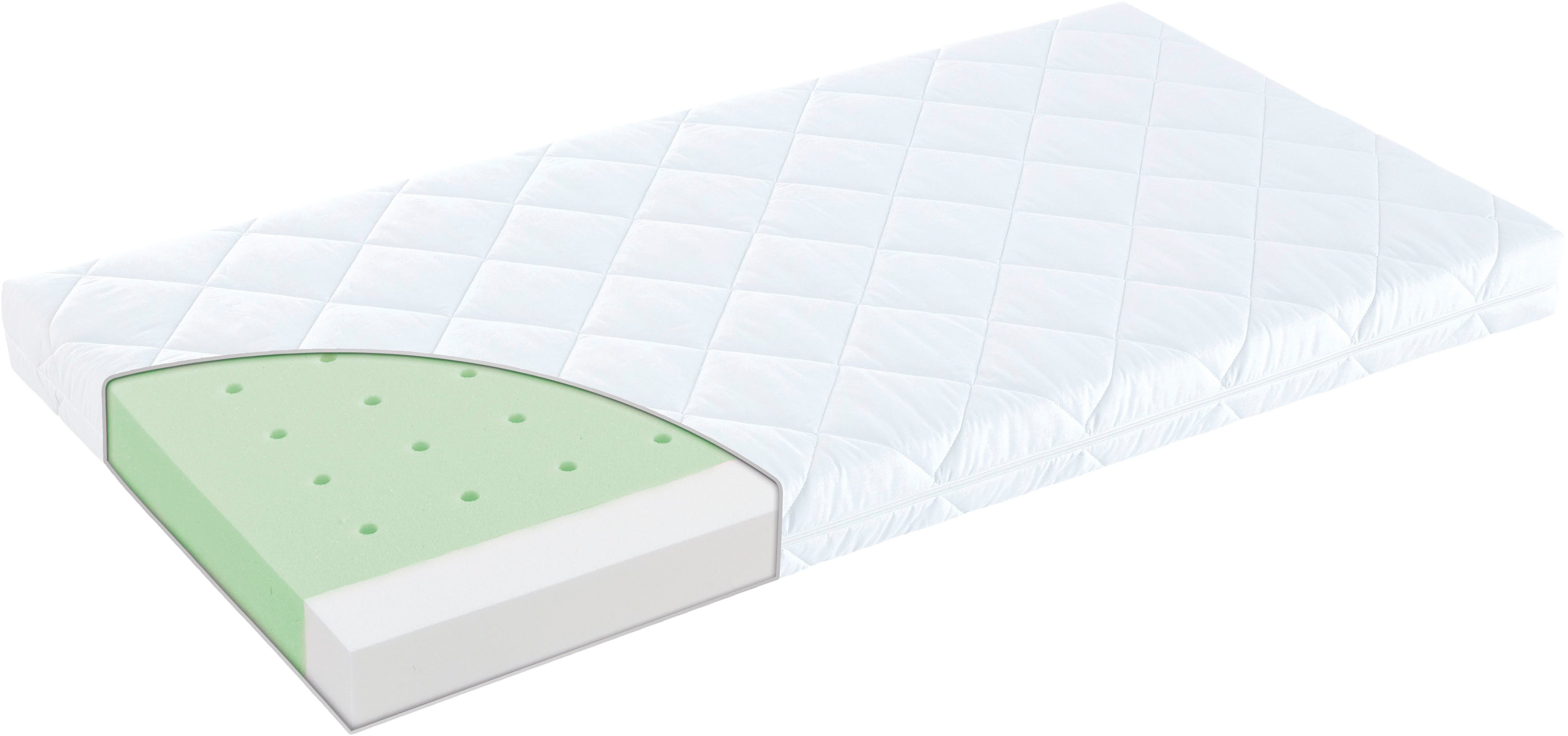 Babymatratze LITTLE NIGHT in 70x140 cm, ergonomisch & atmungsaktiv, PAIDI, 10 cm hoch, (Premium-Qualität von PAIDI x Träumeland), Bezug bei 60°C waschbar, allergikergeeignet, Sicherheitstrittkanten