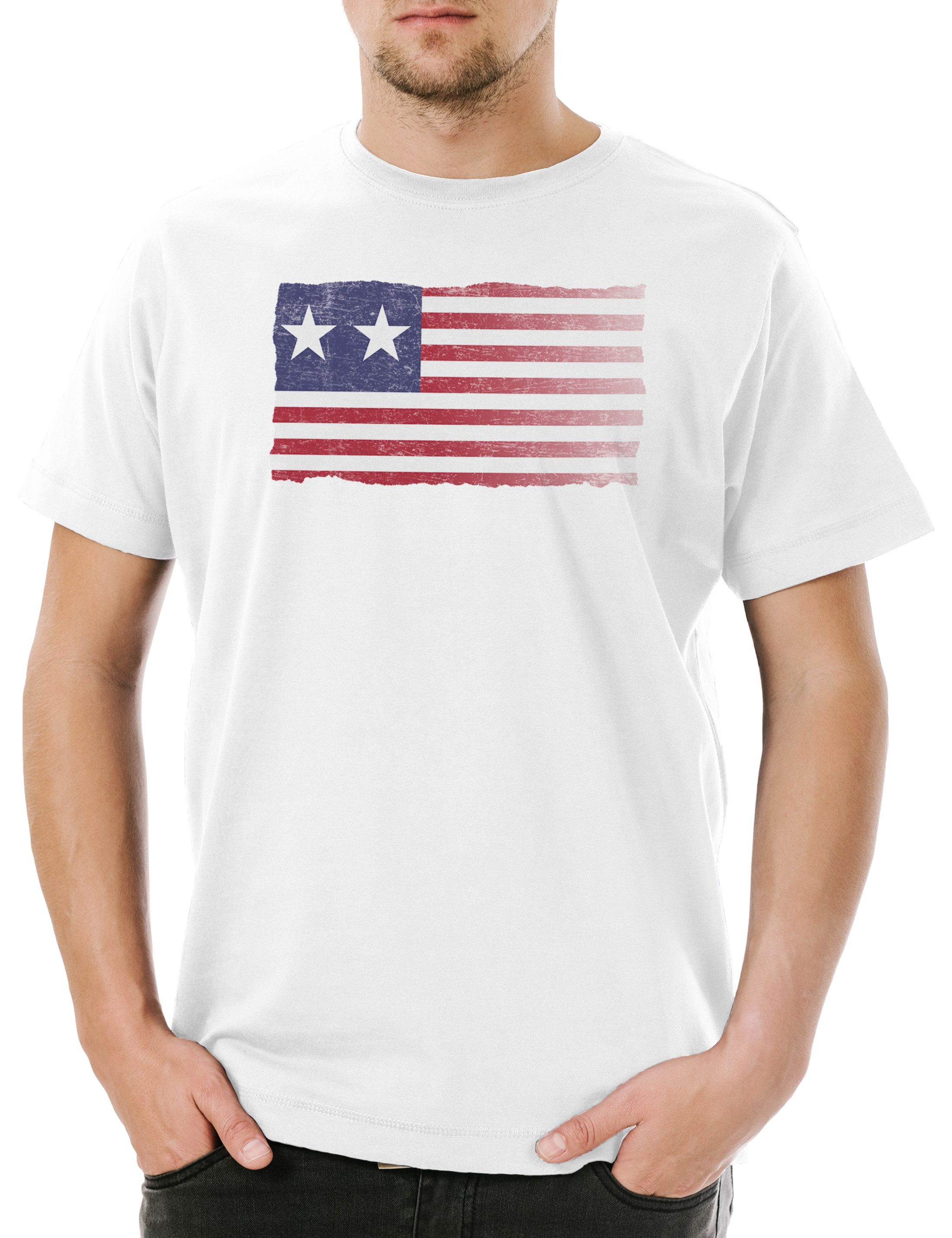 Print-Shirt Anchorage Banner Herren T-Shirt Handmaid's TV Series Tale US Flag