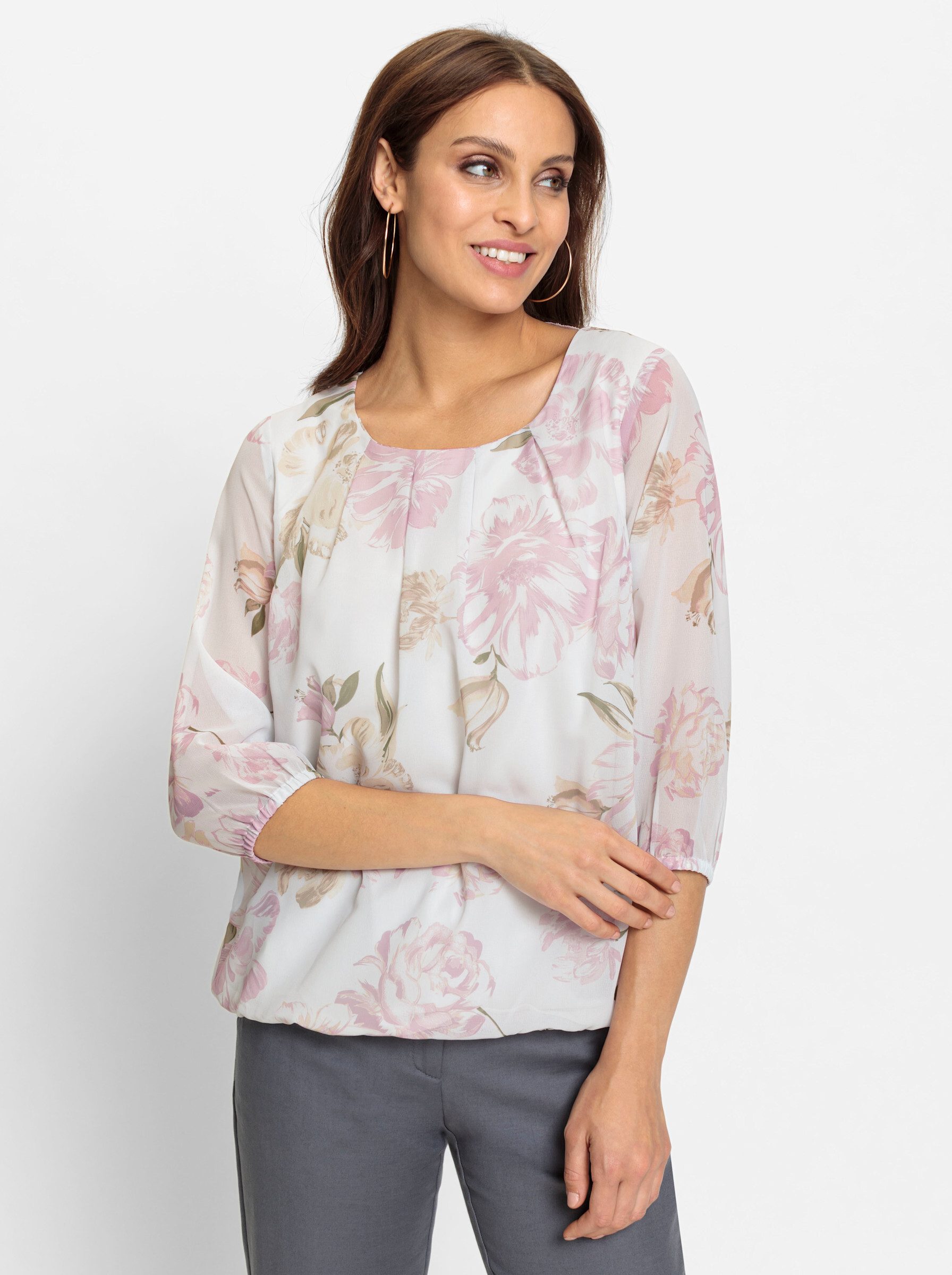 Klassische Bluse Schlupfbluse