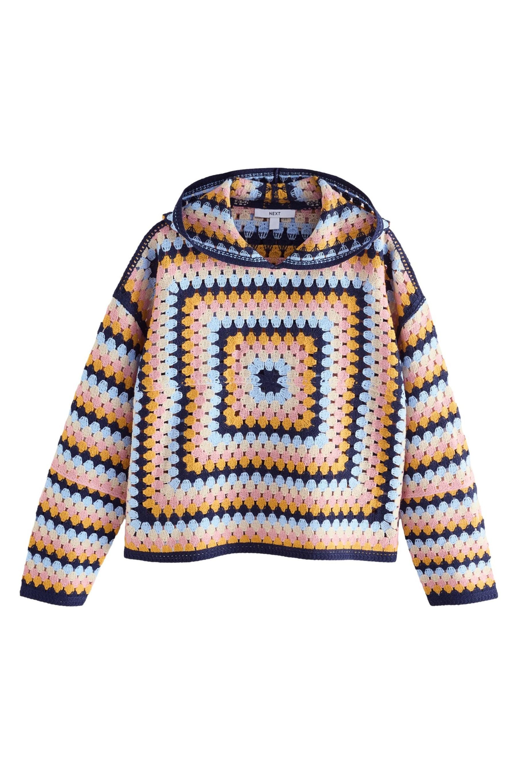 Next Kapuzenpullover Kastiges Hoodie mit Häkeldetail günstig online kaufen