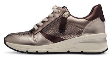 Tamaris Sneaker mit trendigen Metallic-Details, Freizeitschuh, Halbschuh, Schnürschuh