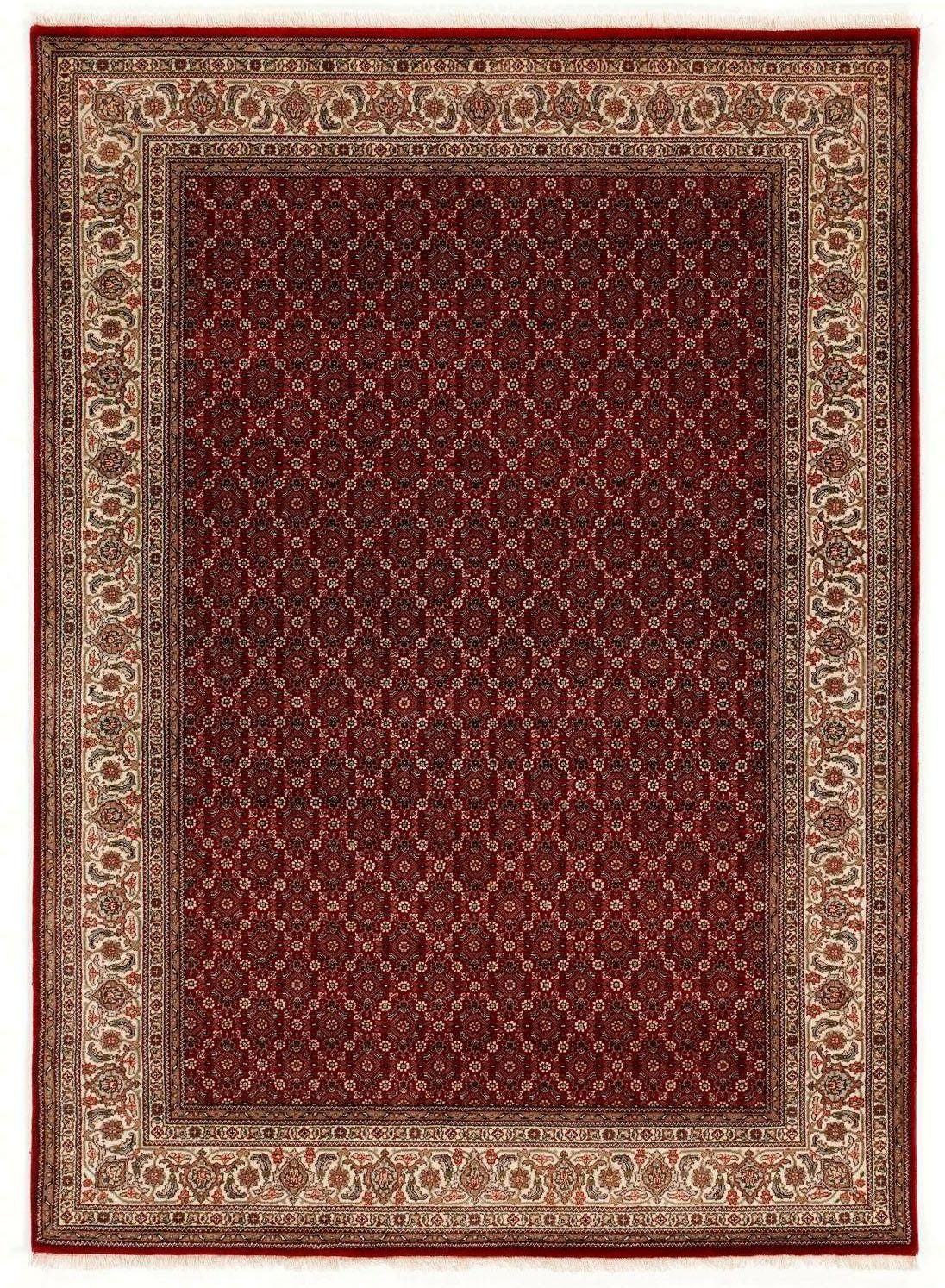 OCI DIE TEPPICHMARKE Läufer Cavari Herati, rechteckig, Höhe: 4 mm, hochwertig, handgeknüpft, mit Fransen, Wohnzimmer