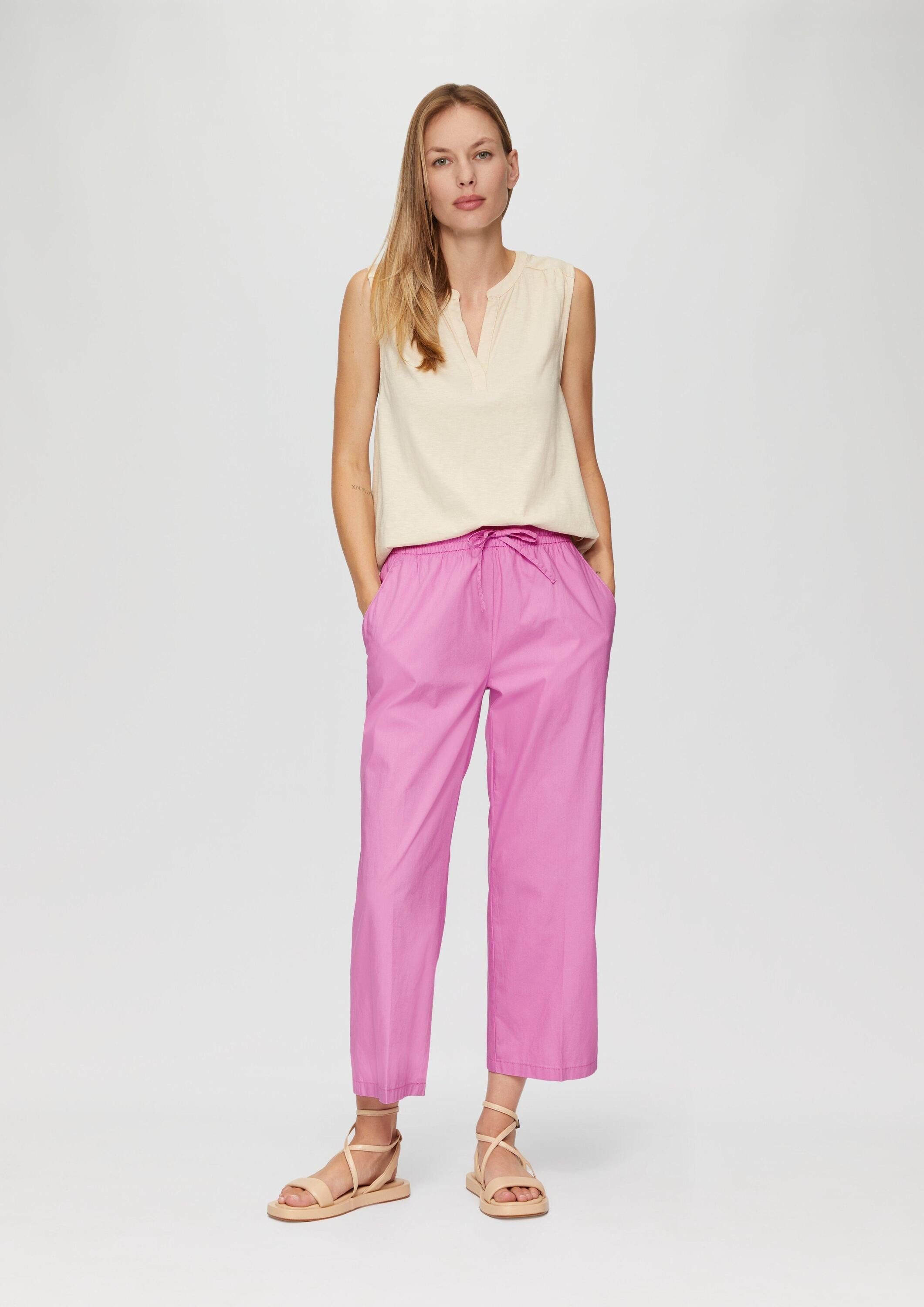 s.Oliver Culotte Hose Culotte aus Baumwolle mit Elastikbund und Tunnelzug günstig online kaufen