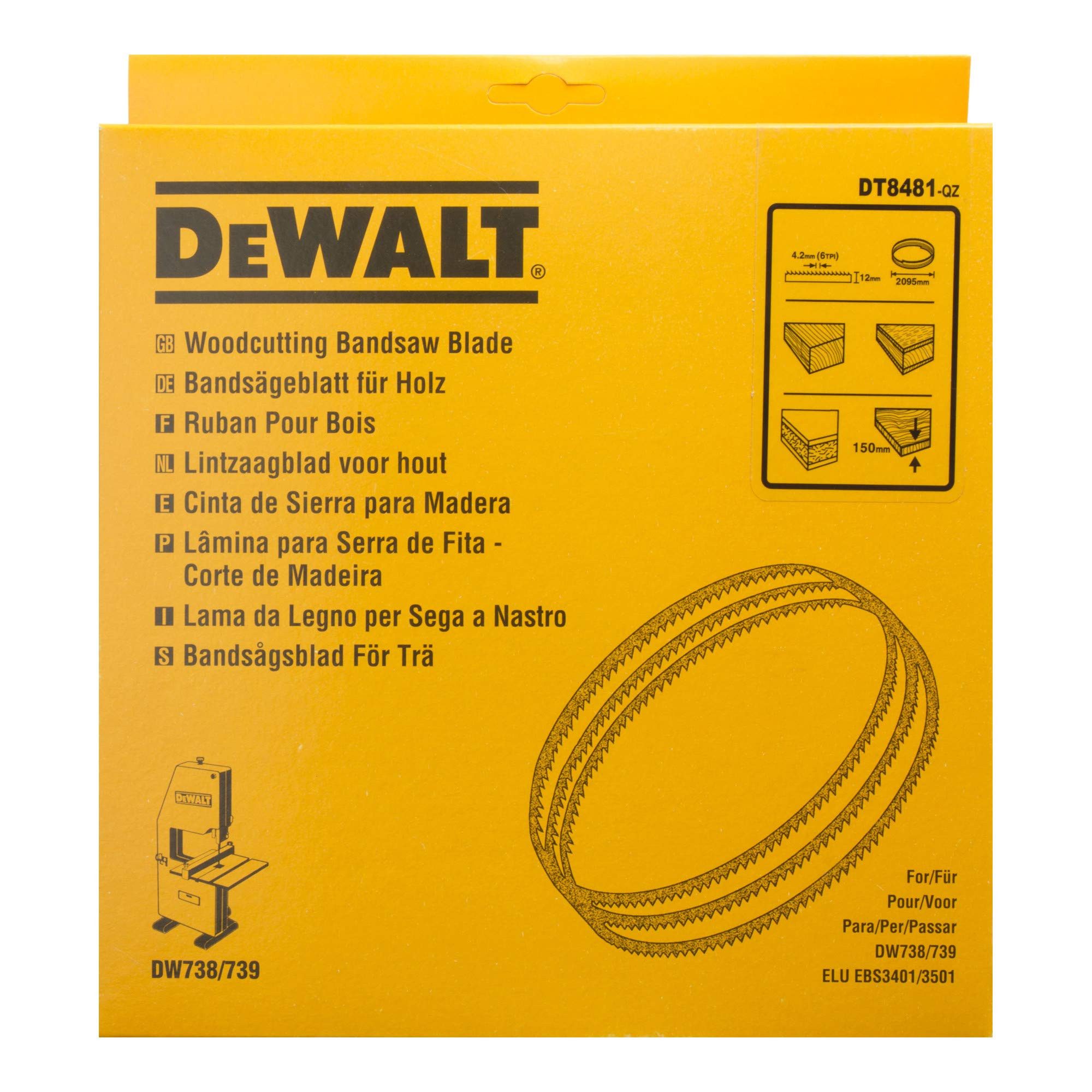 DeWalt Bandsäge DEWALT Bandsägeblatt 2095x12x0,6 mm 4,2 mm DT8481-QZ