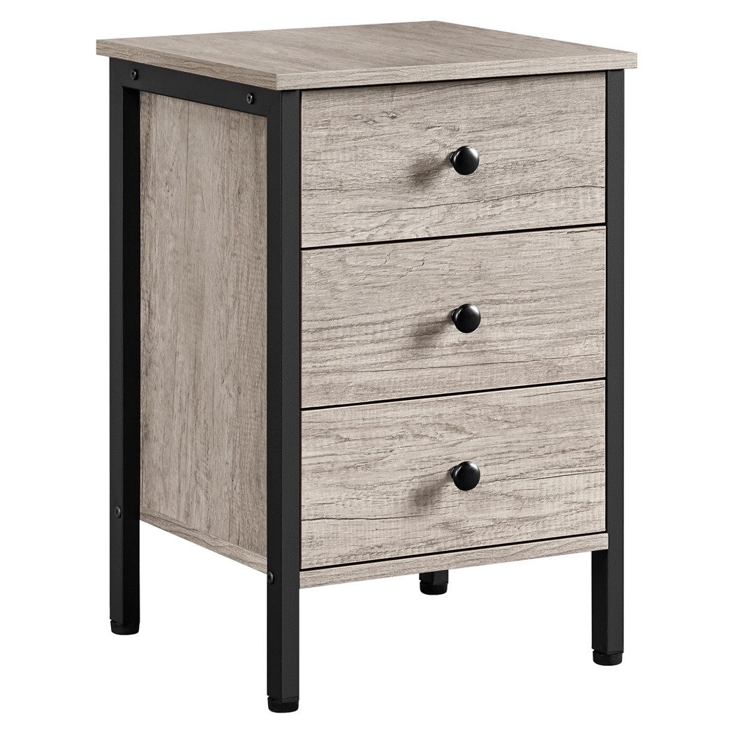 Yaheetech Nachttisch Beistelltisch mit 3 Schubladen (1-St), Nachtschrank Na günstig online kaufen