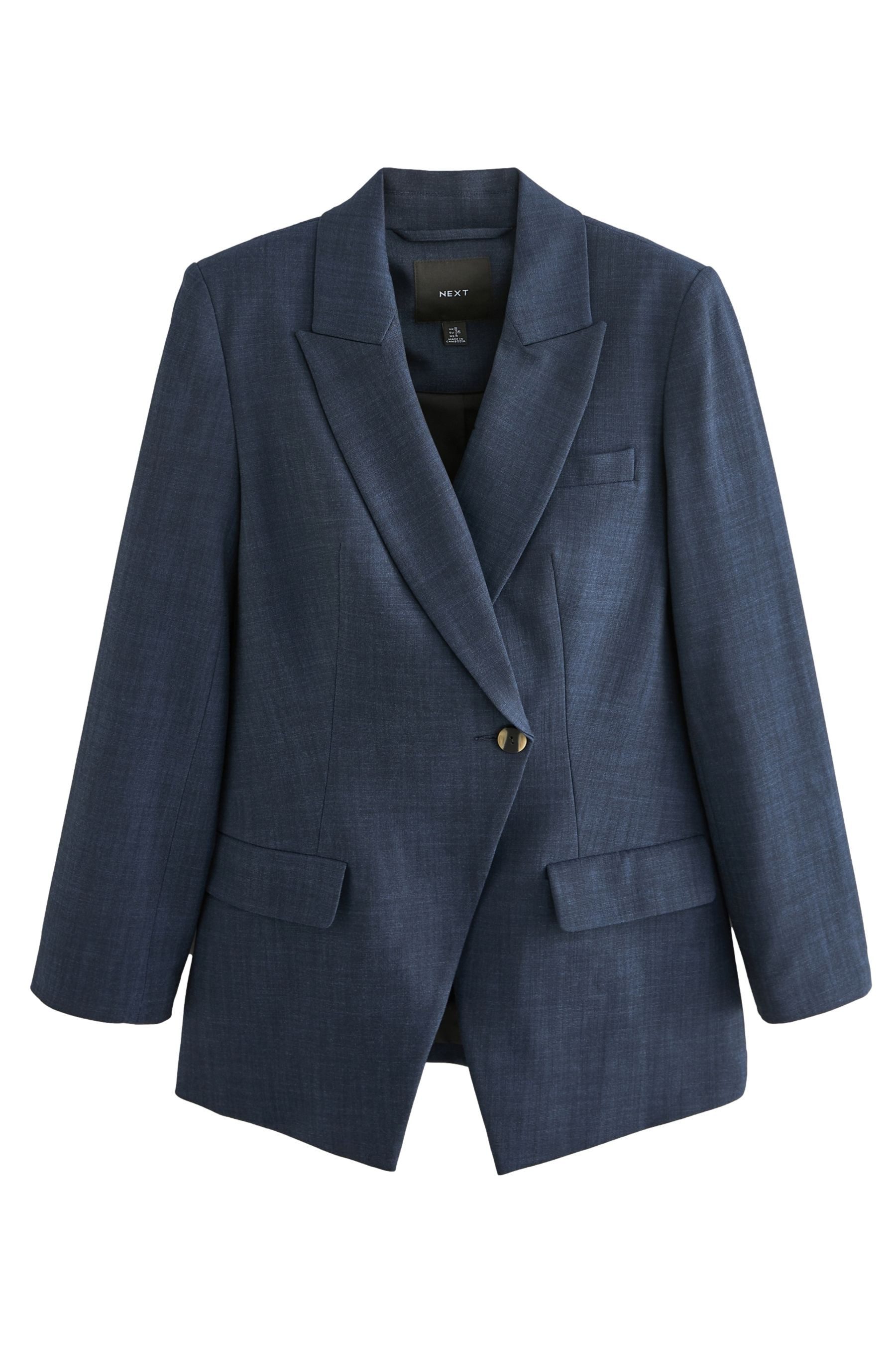 Next Jeansjacke Asymmetrischer Blazer im Jeanslook günstig online kaufen