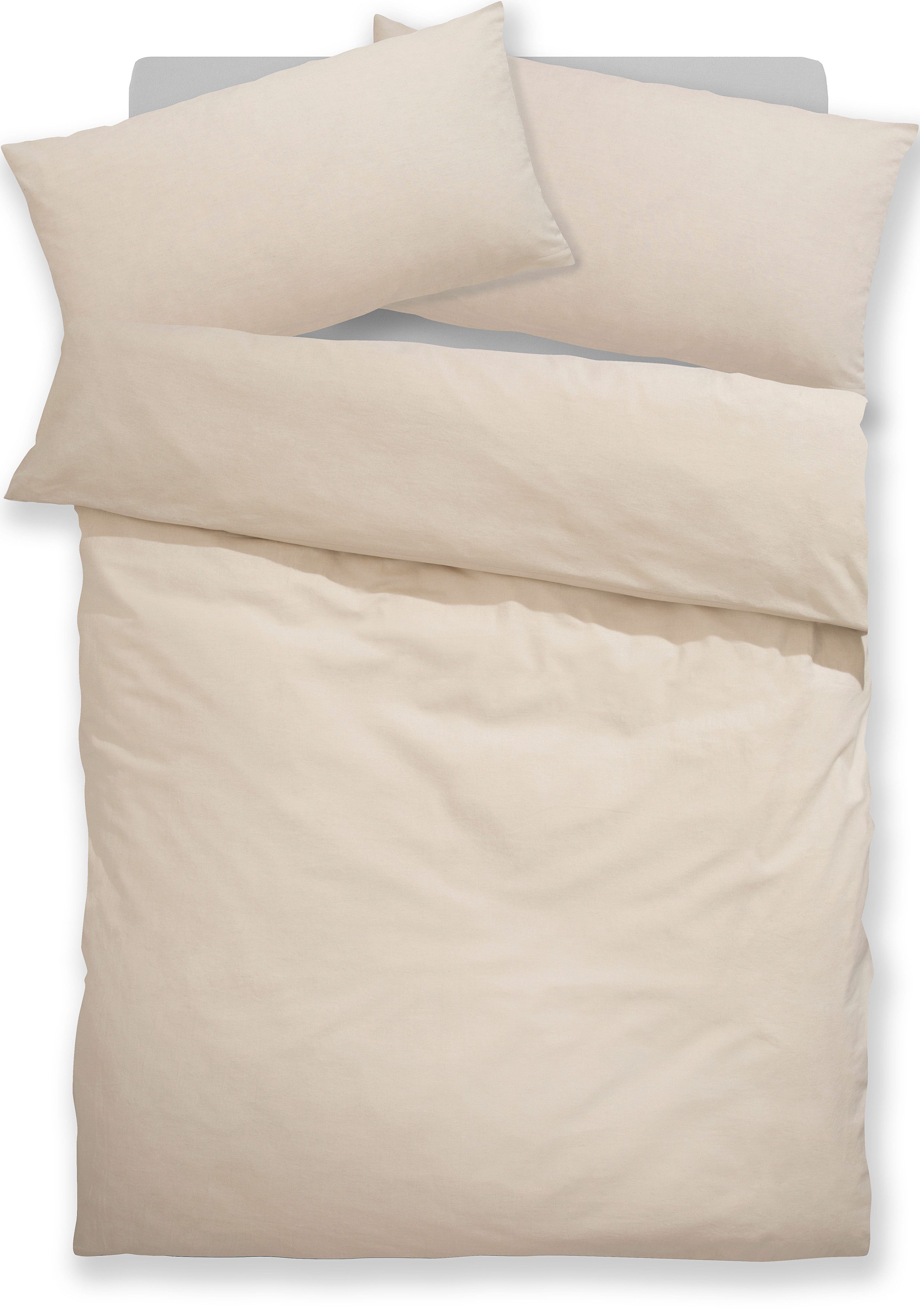 OTTO home Bettwäsche LUISA in Gr. 135x200, 155x220 u.a. Bettwäsche-Set mit Baumwolle, Baumwoll-Leinen Mix, 2 teilig, 4 Qualitäten für dein perfektes Schlafgefüh – Bild 2 von 5