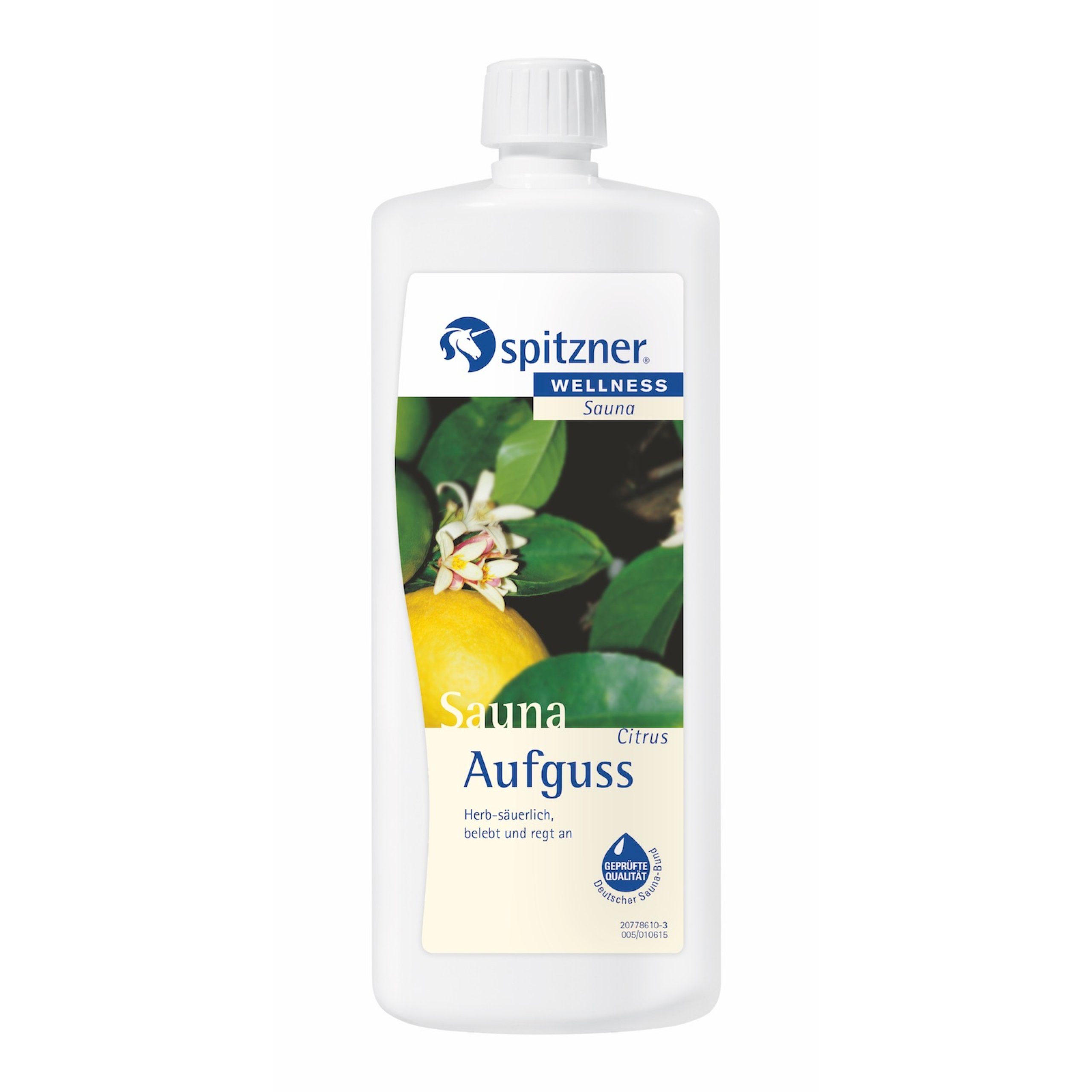 Spitzner Aufgusskonzentrat Spitzner Saunaaufguss Citrus 1 Liter Sauna Aufguss herb-säuerlich