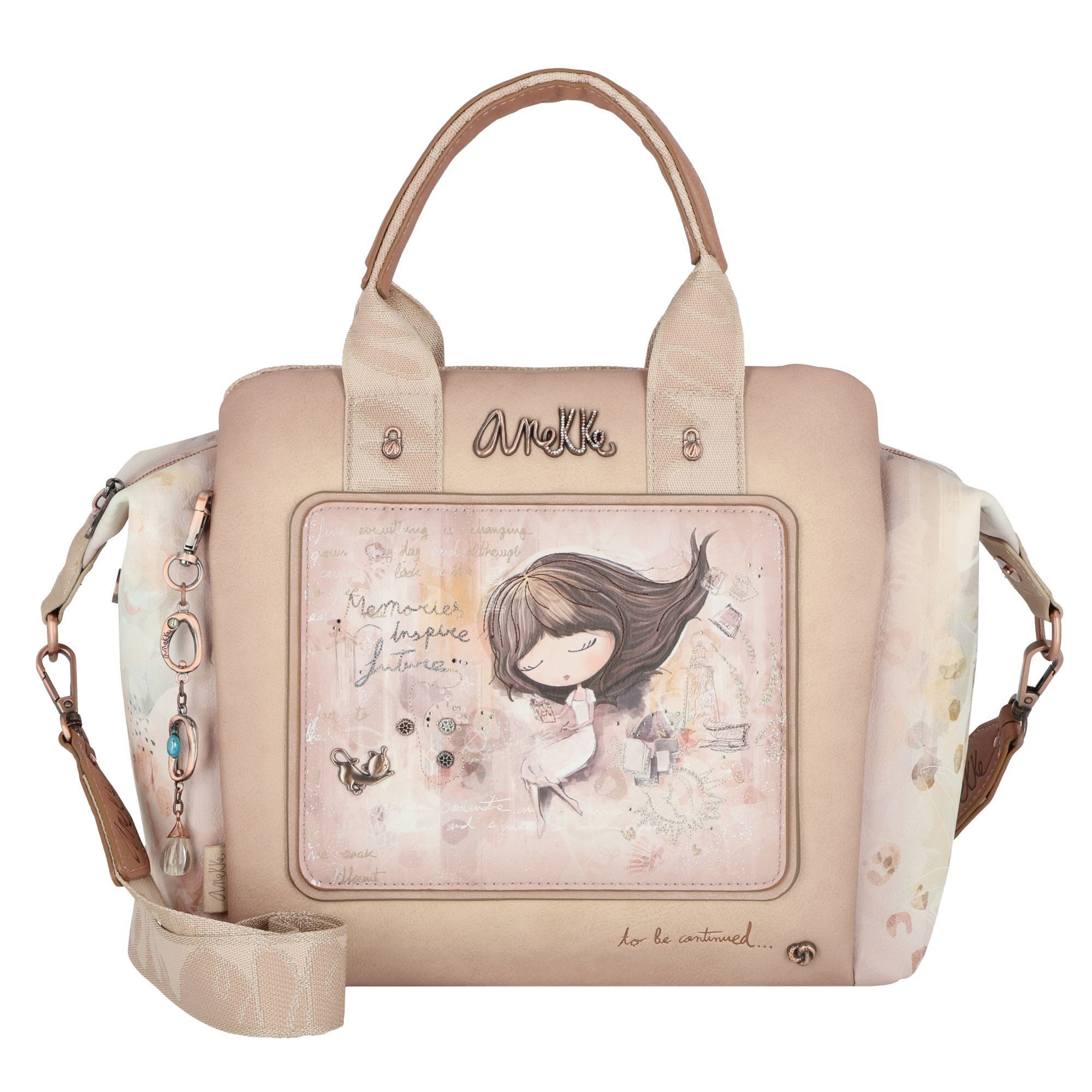 Schultertasche Nature