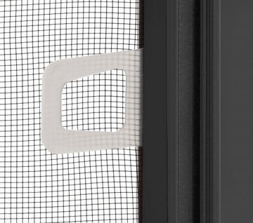 hecht international Insektenschutz-Fensterrahmen COMPACT, anthrazit/anthrazit, flächenbündig, BxH: 100x120 cm