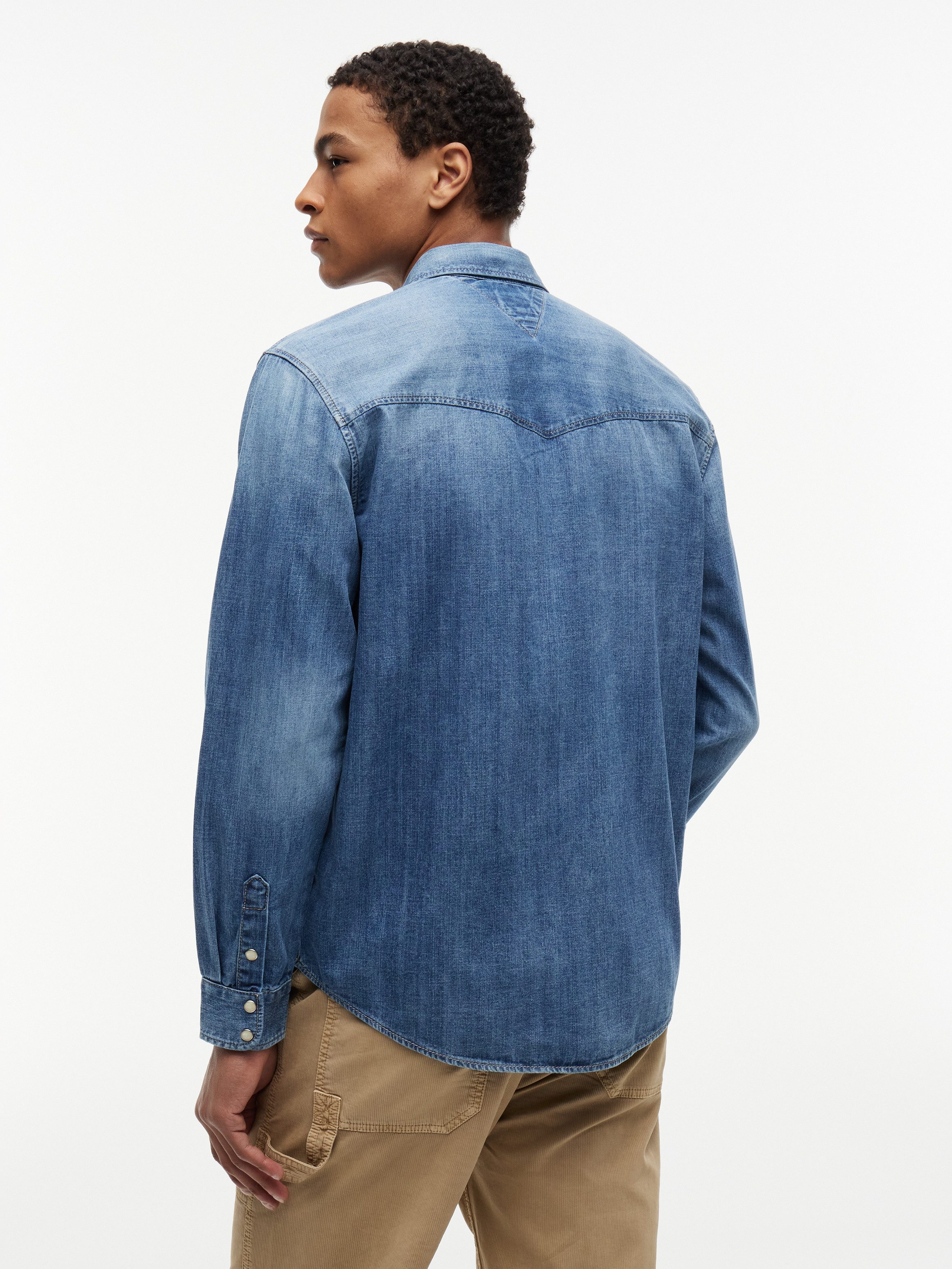 Tommy Jeans Jeanshemd REGULAR DENIM WESTERN