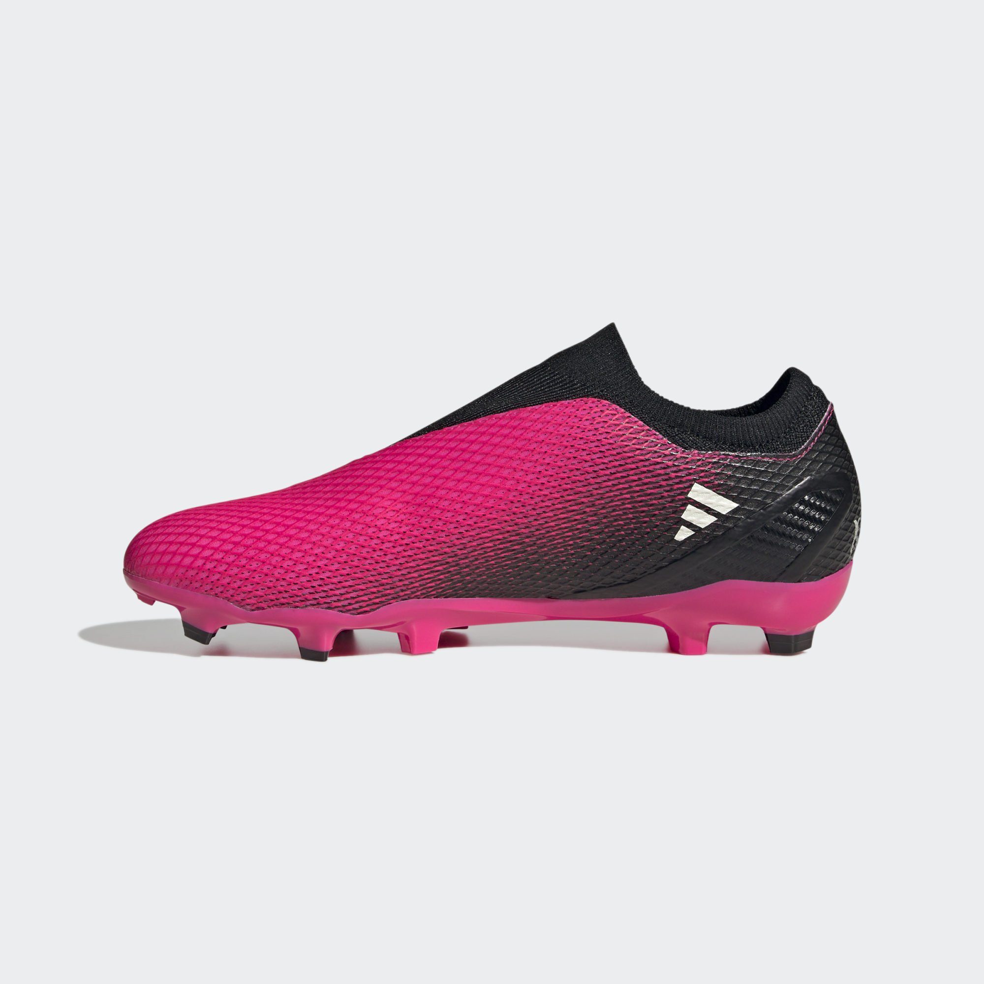 Fußballschuh adidas Performance FG SPEEDPORTAL.3 pinkschwarzweiss FUSSBALLSCHUH LACELESS X