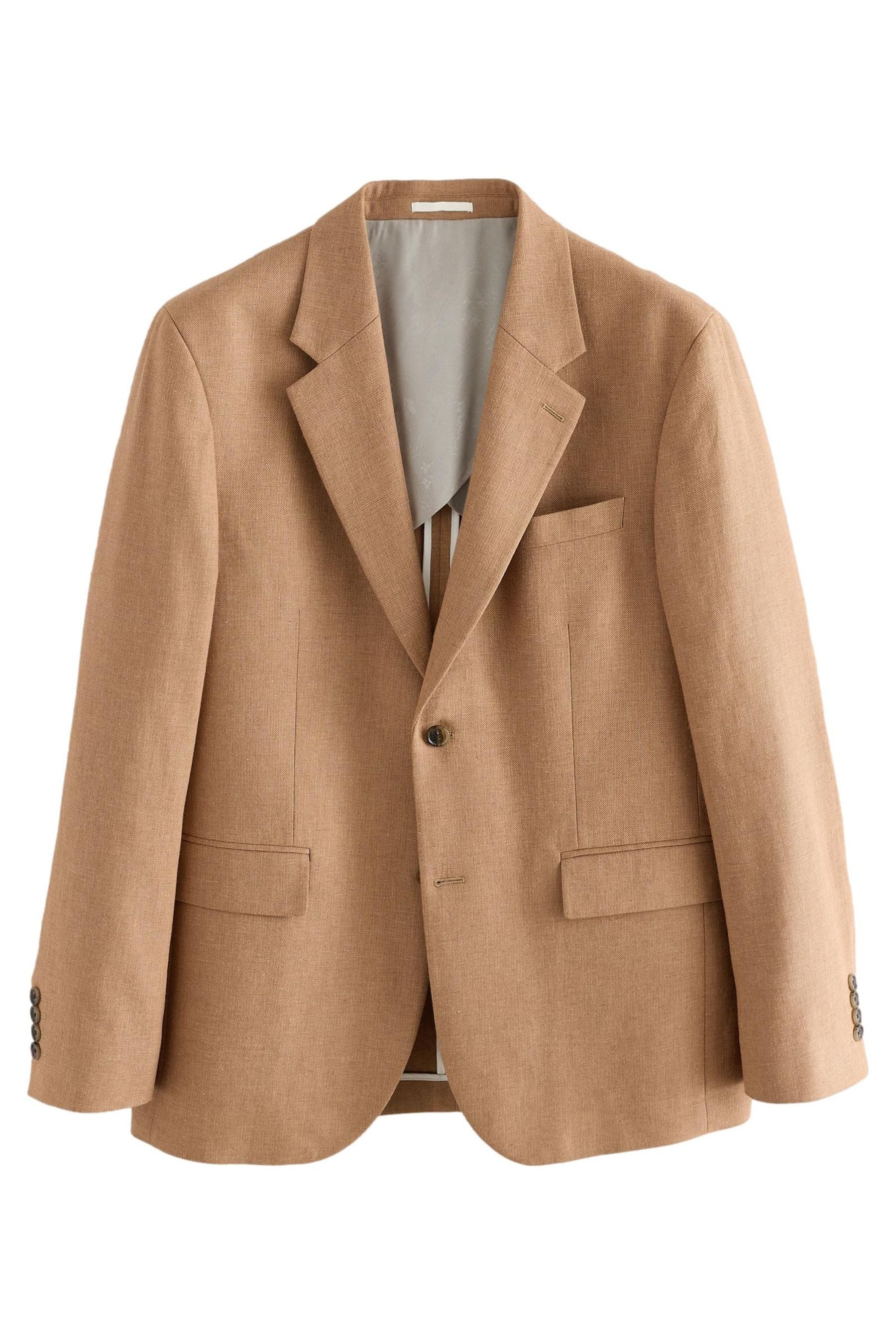 Next Anzugsakko Strukturiertes Tailored Fit Anzugsakko, Leinenmix (1-tlg)