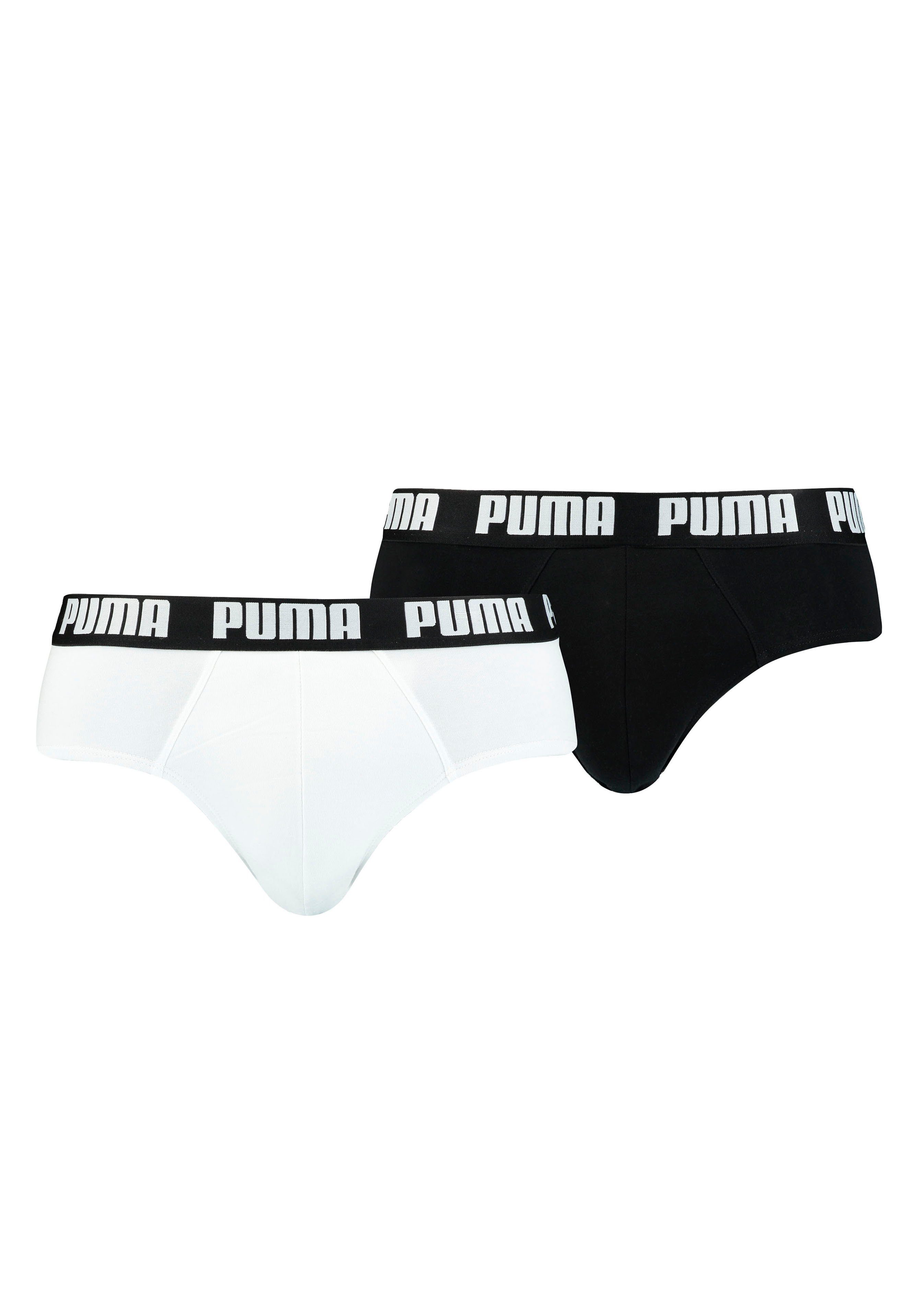 weiß (Packung, BRIEF schwarz, BASIC Slip PUMA 2P PUMA 2-St)