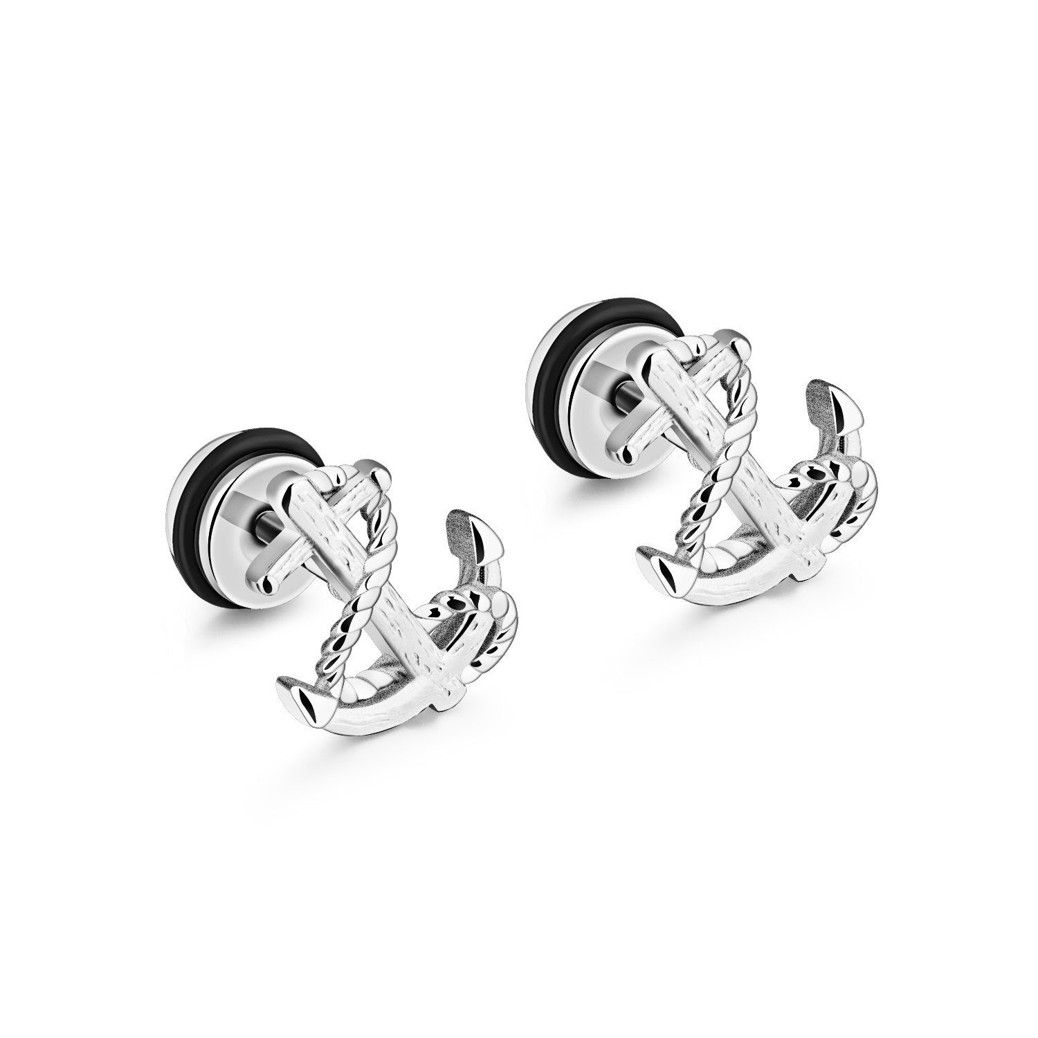 Firetti Paar Ohrstecker Schmuck Geschenk Ohrschmuck Fake Plug Anker