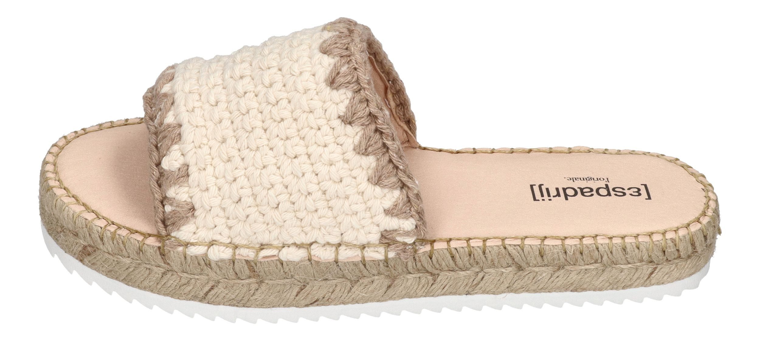 espadrij l´originale PLAGE CHROCHET HIGH Pantolette nature günstig online kaufen